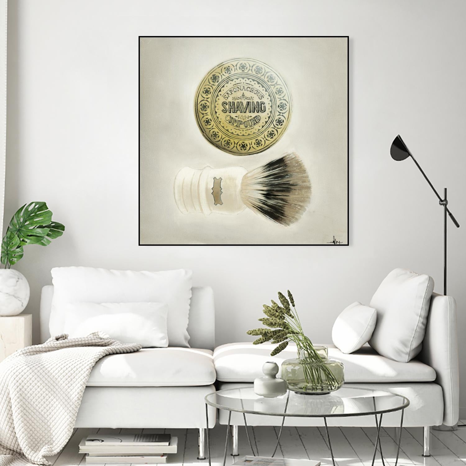 Bearded Brush by KC Haxton on GIANT ART - black vintage