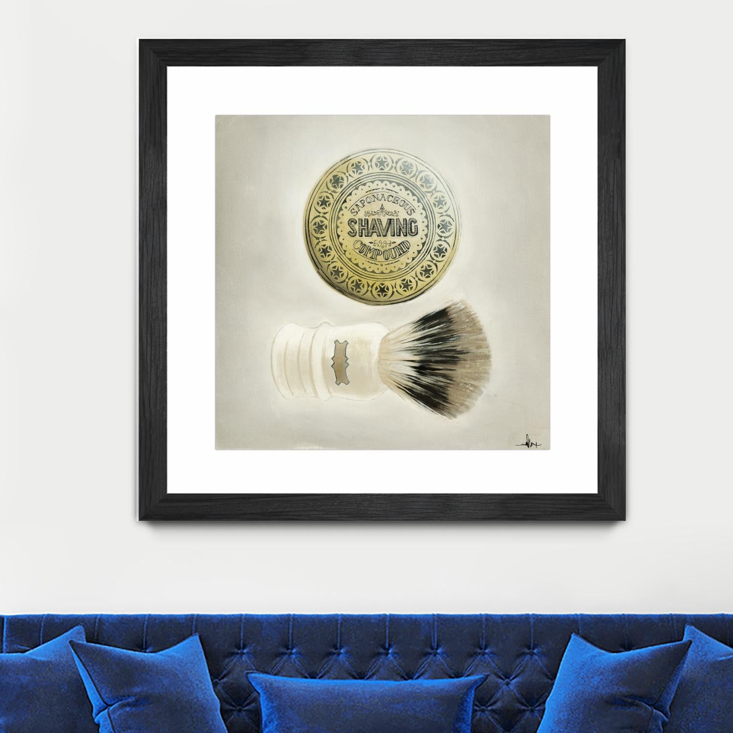 Bearded Brush by KC Haxton on GIANT ART - black vintage