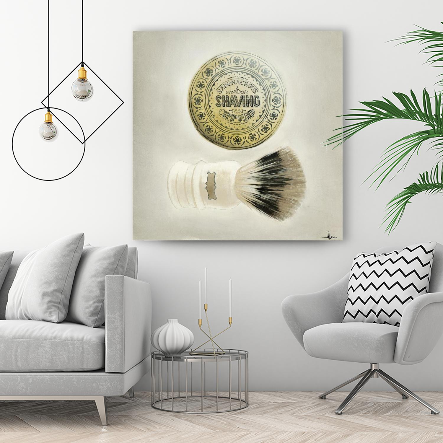 Bearded Brush by KC Haxton on GIANT ART - black vintage