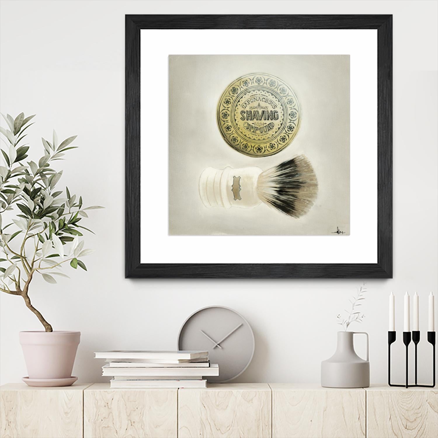 Bearded Brush by KC Haxton on GIANT ART - black vintage