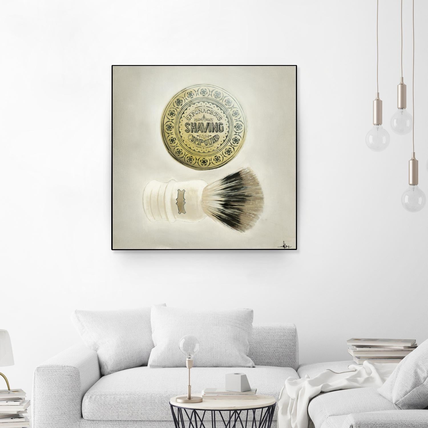 Bearded Brush by KC Haxton on GIANT ART - black vintage