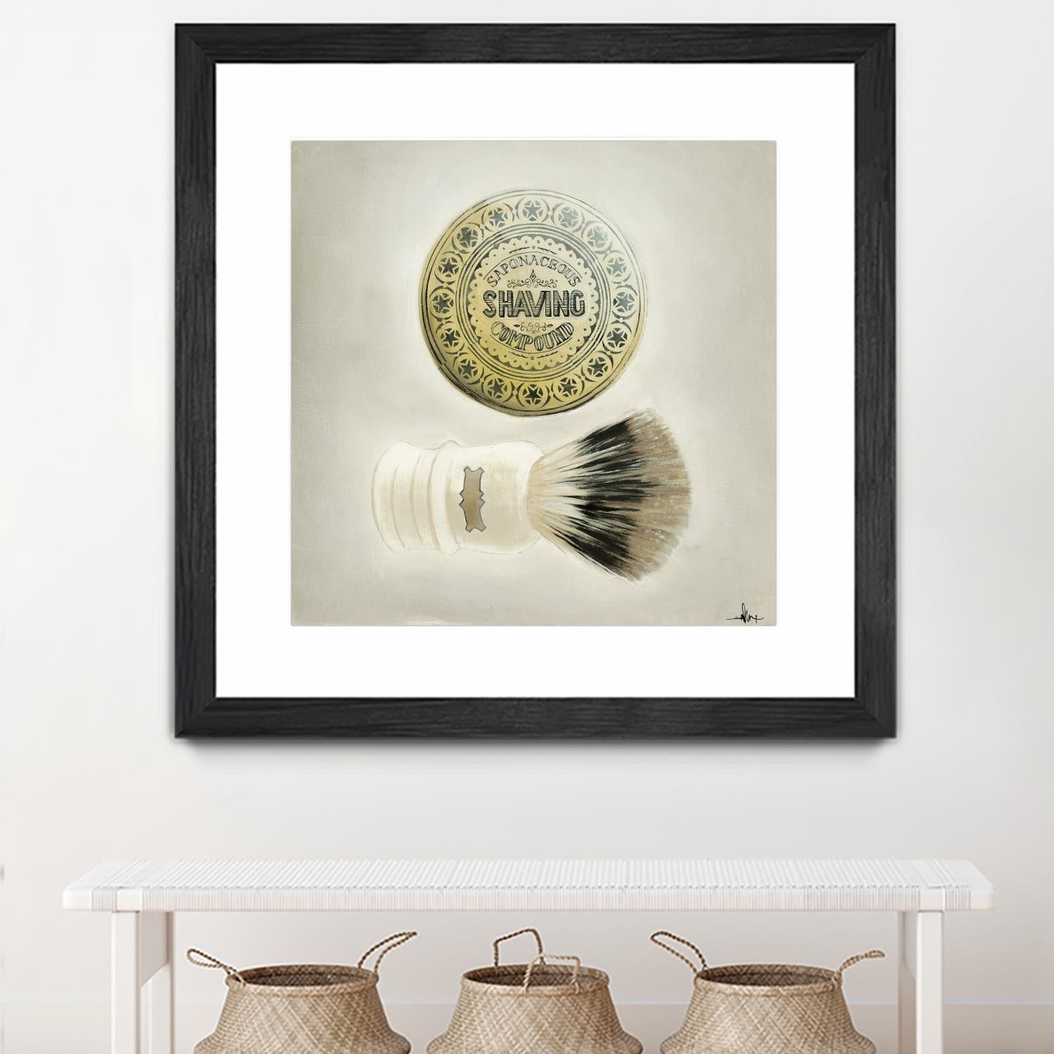 Bearded Brush by KC Haxton on GIANT ART - black vintage