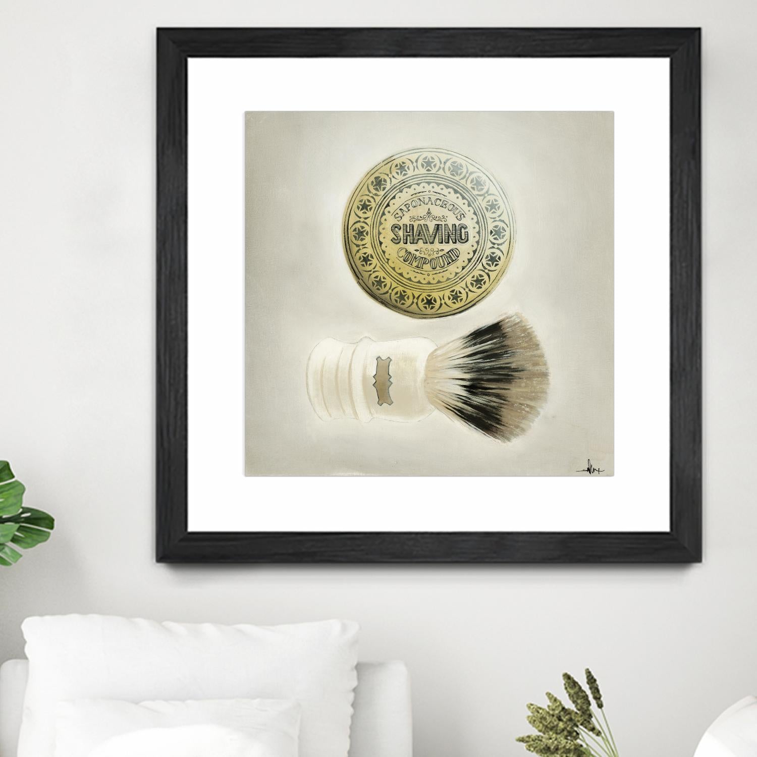 Bearded Brush by KC Haxton on GIANT ART - black vintage