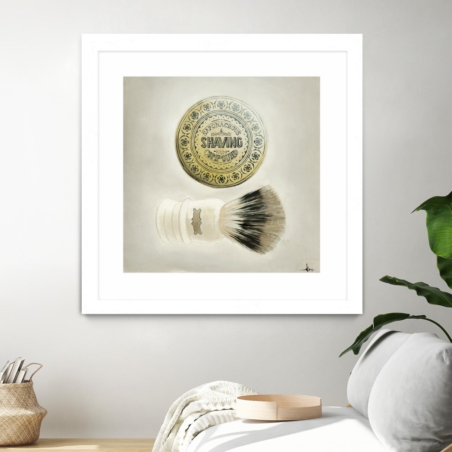 Bearded Brush by KC Haxton on GIANT ART - black vintage