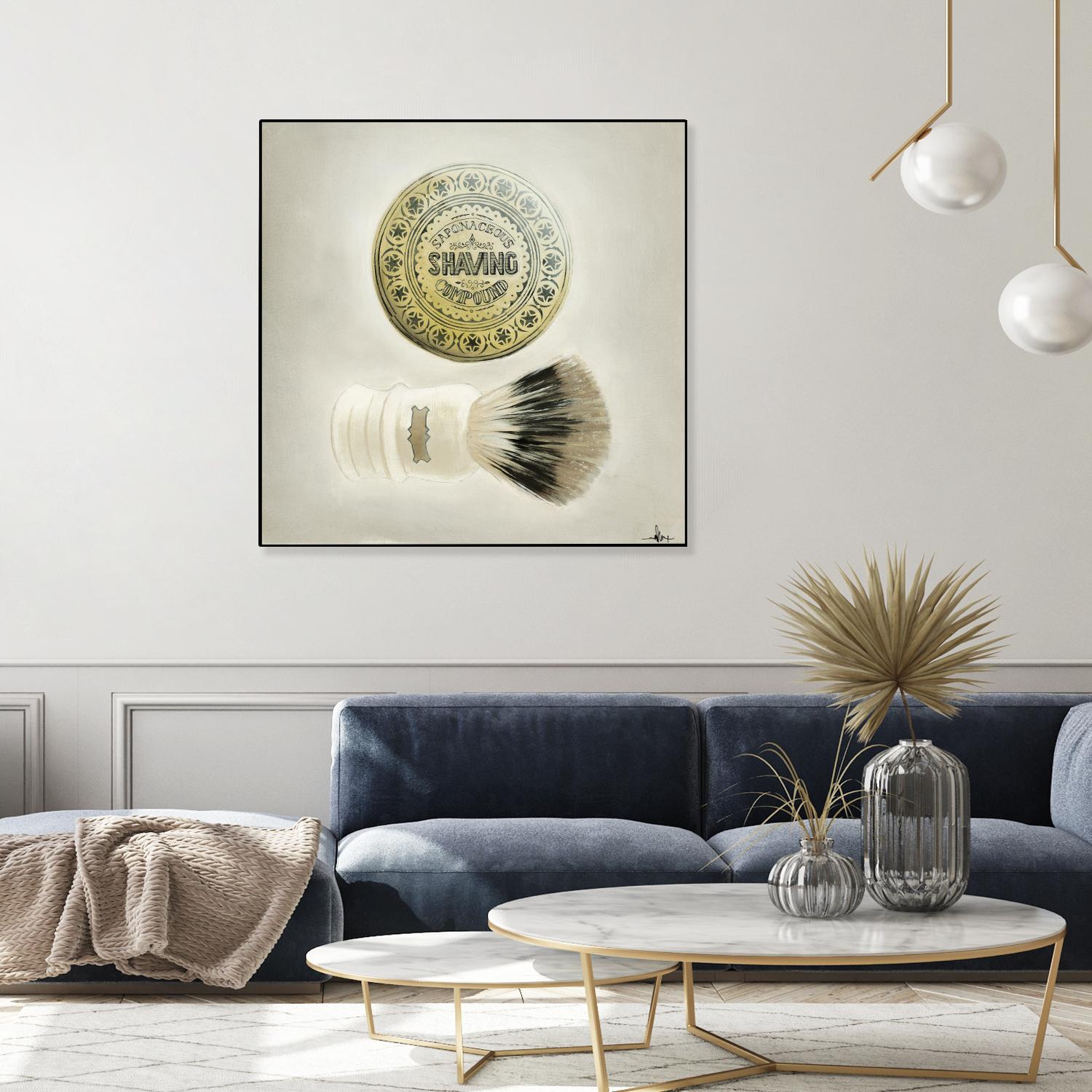 Bearded Brush by KC Haxton on GIANT ART - black vintage