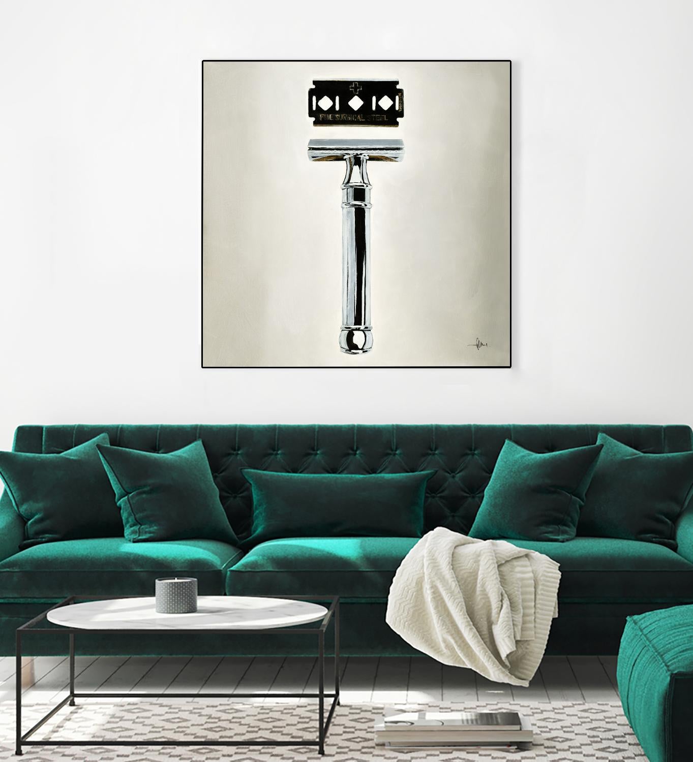 Safety Razor by KC Haxton on GIANT ART - black vintage