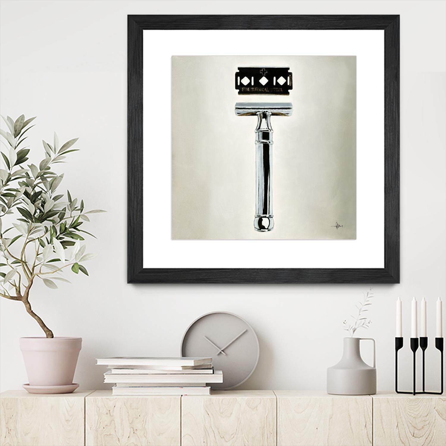 Safety Razor by KC Haxton on GIANT ART - black vintage