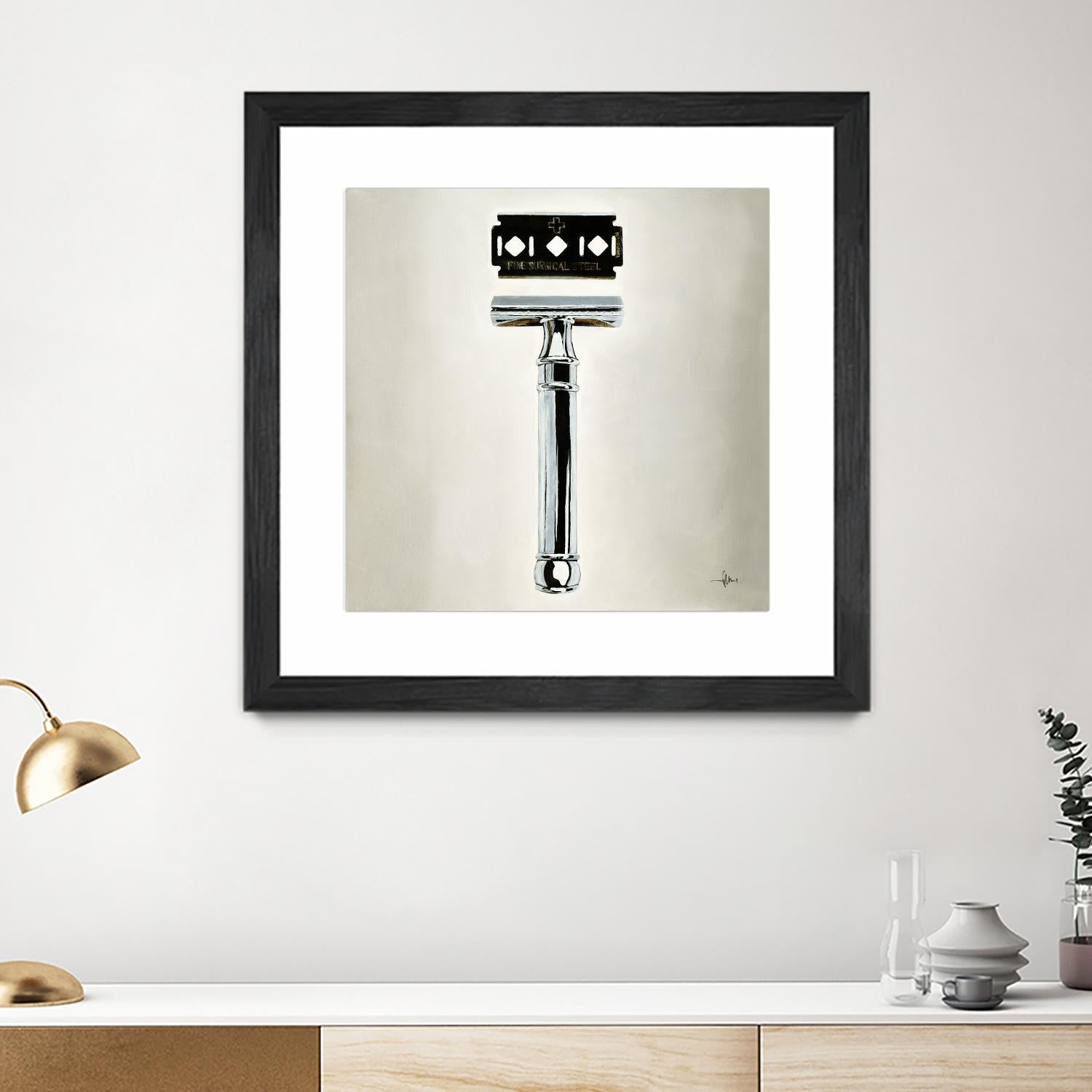 Safety Razor by KC Haxton on GIANT ART - black vintage