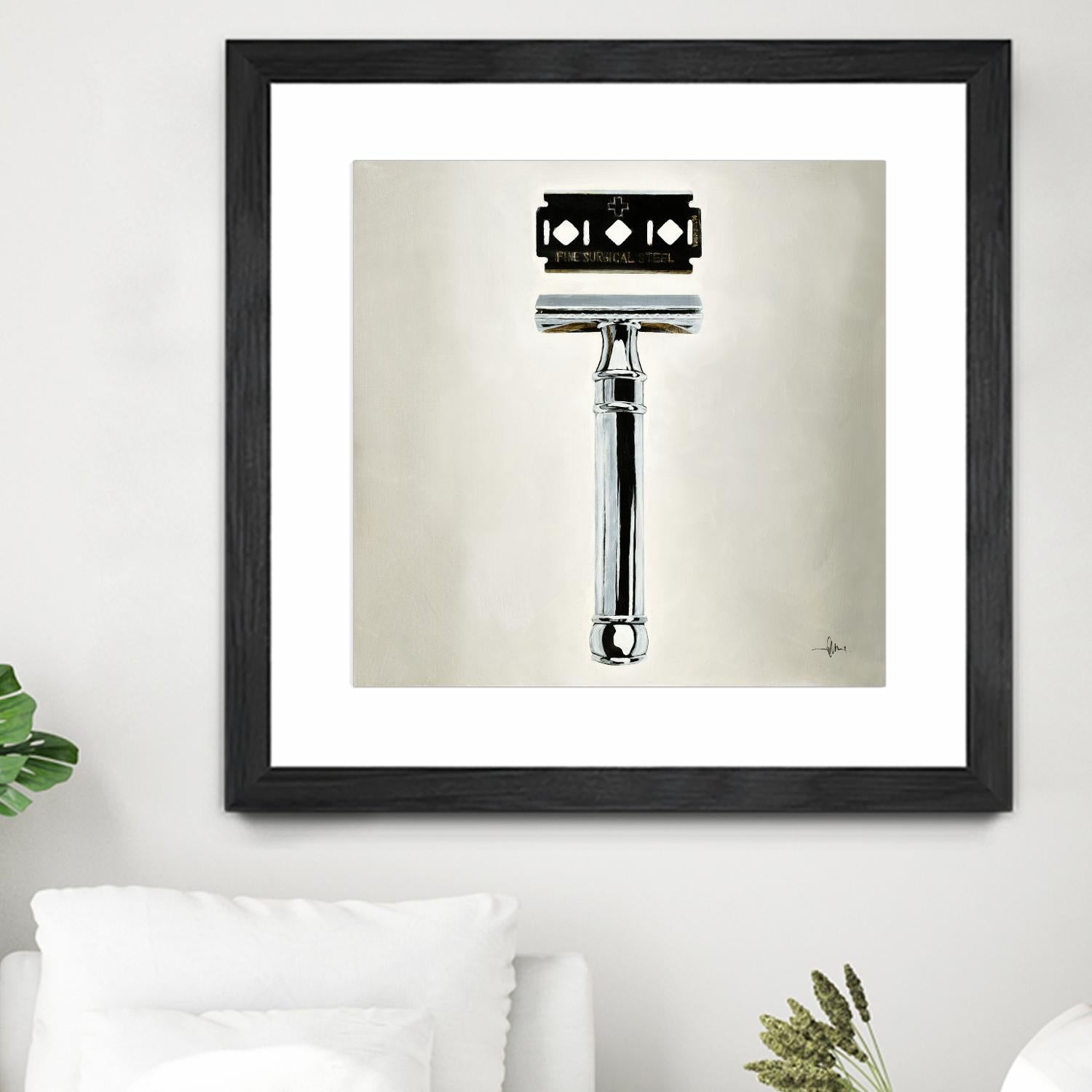 Safety Razor by KC Haxton on GIANT ART - black vintage