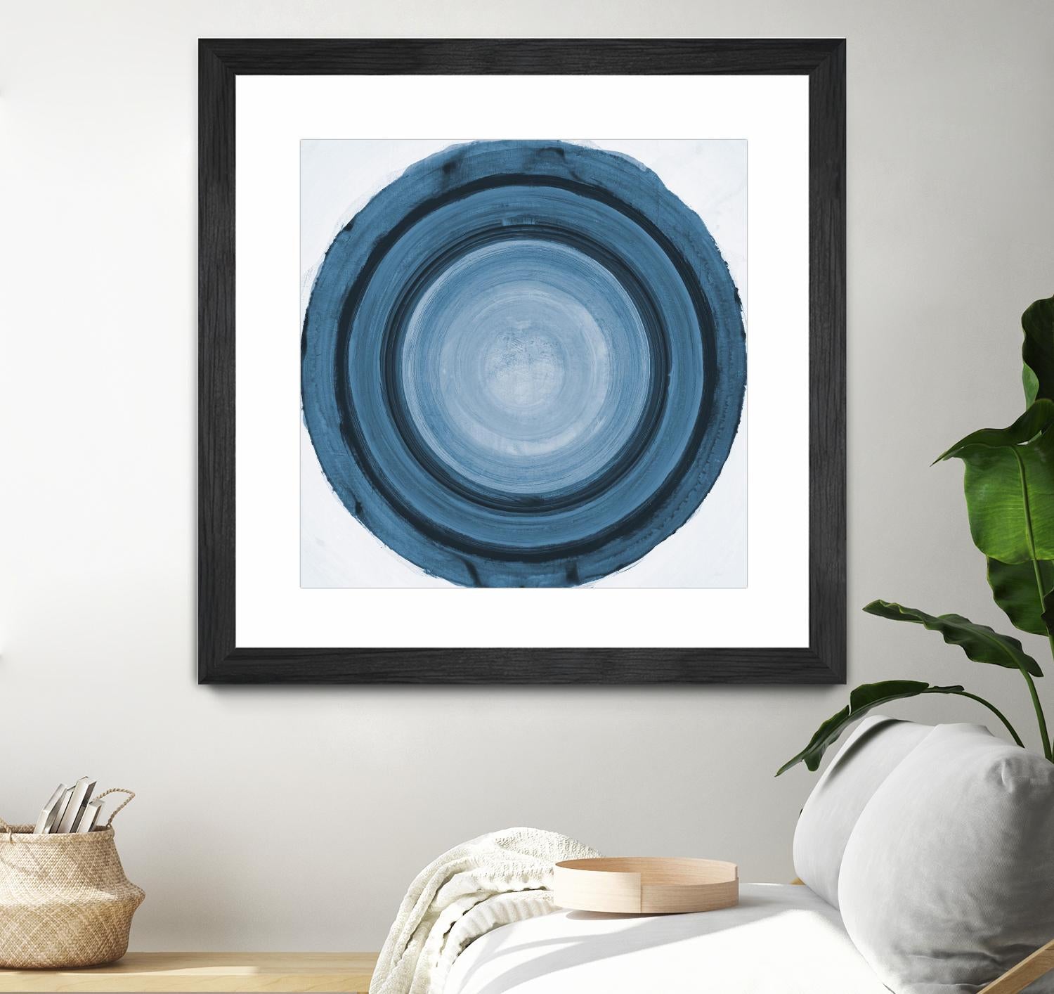 RINGS OF SUCCESS I by RANDY HIBBERD on GIANT ART - blue abstract abstract