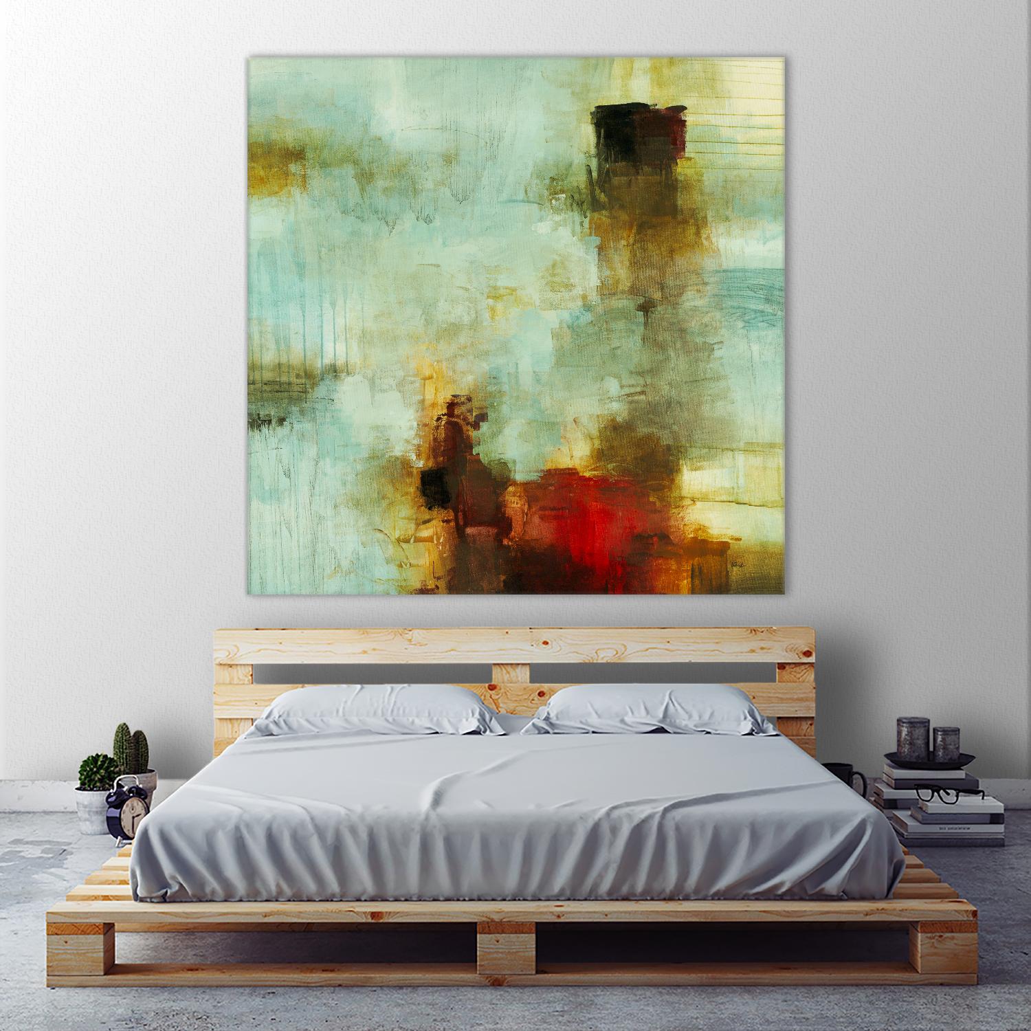 Blue Innocence I by Randy Hibberd on GIANT ART - red abstract