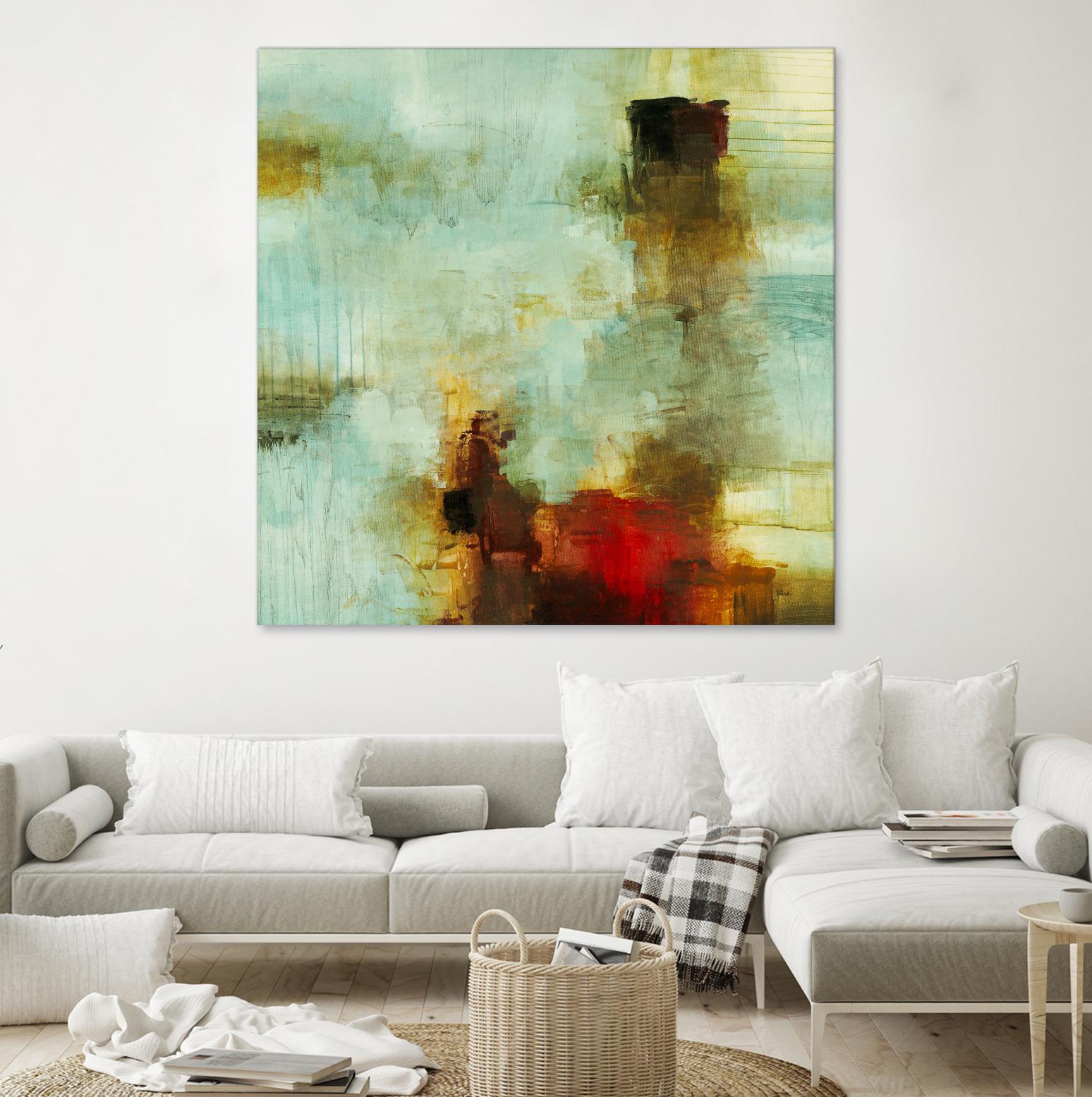 Blue Innocence I by Randy Hibberd on GIANT ART - red abstract