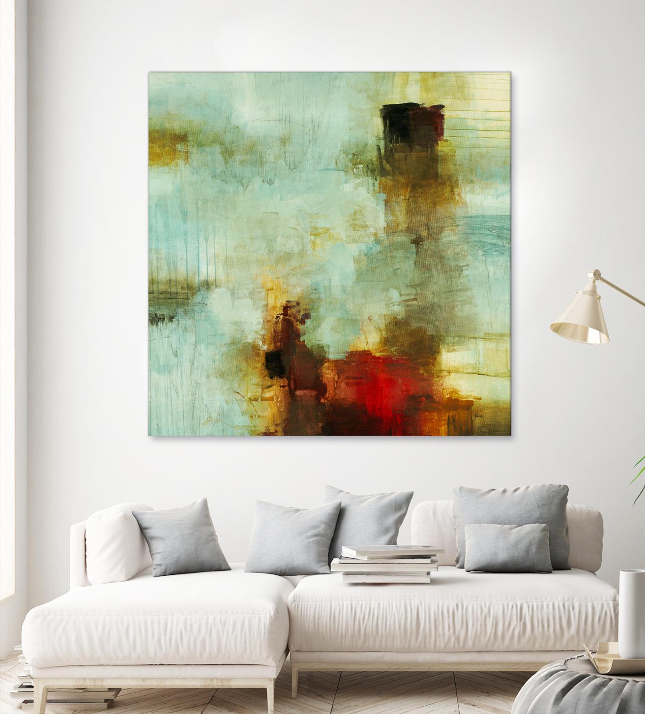 Blue Innocence I by Randy Hibberd on GIANT ART - red abstract