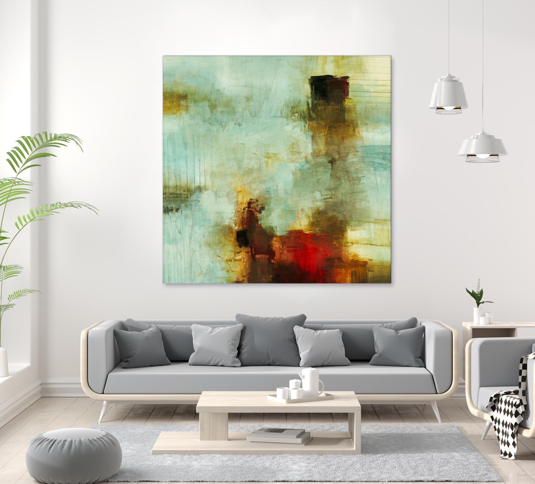 Blue Innocence I by Randy Hibberd on GIANT ART - red abstract