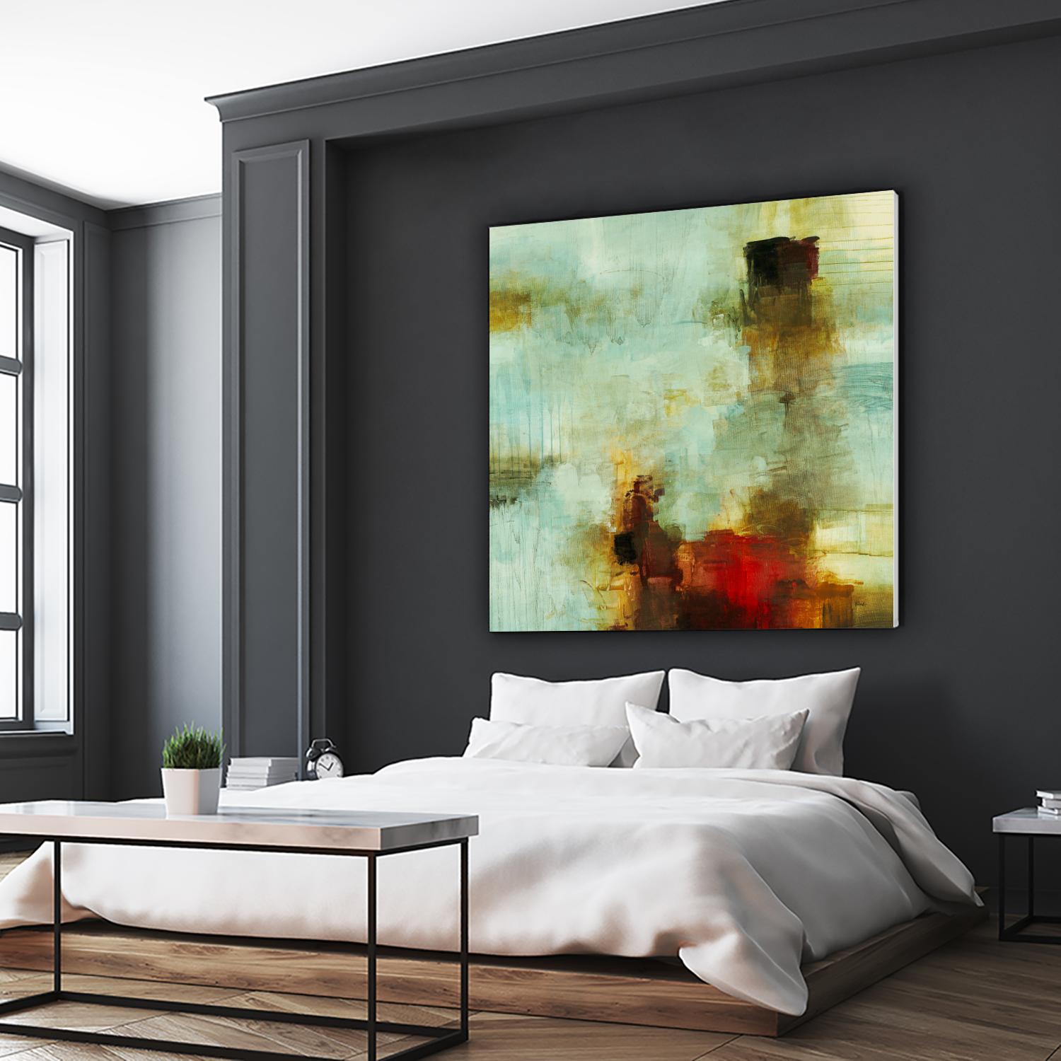 Blue Innocence I by Randy Hibberd on GIANT ART - red abstract