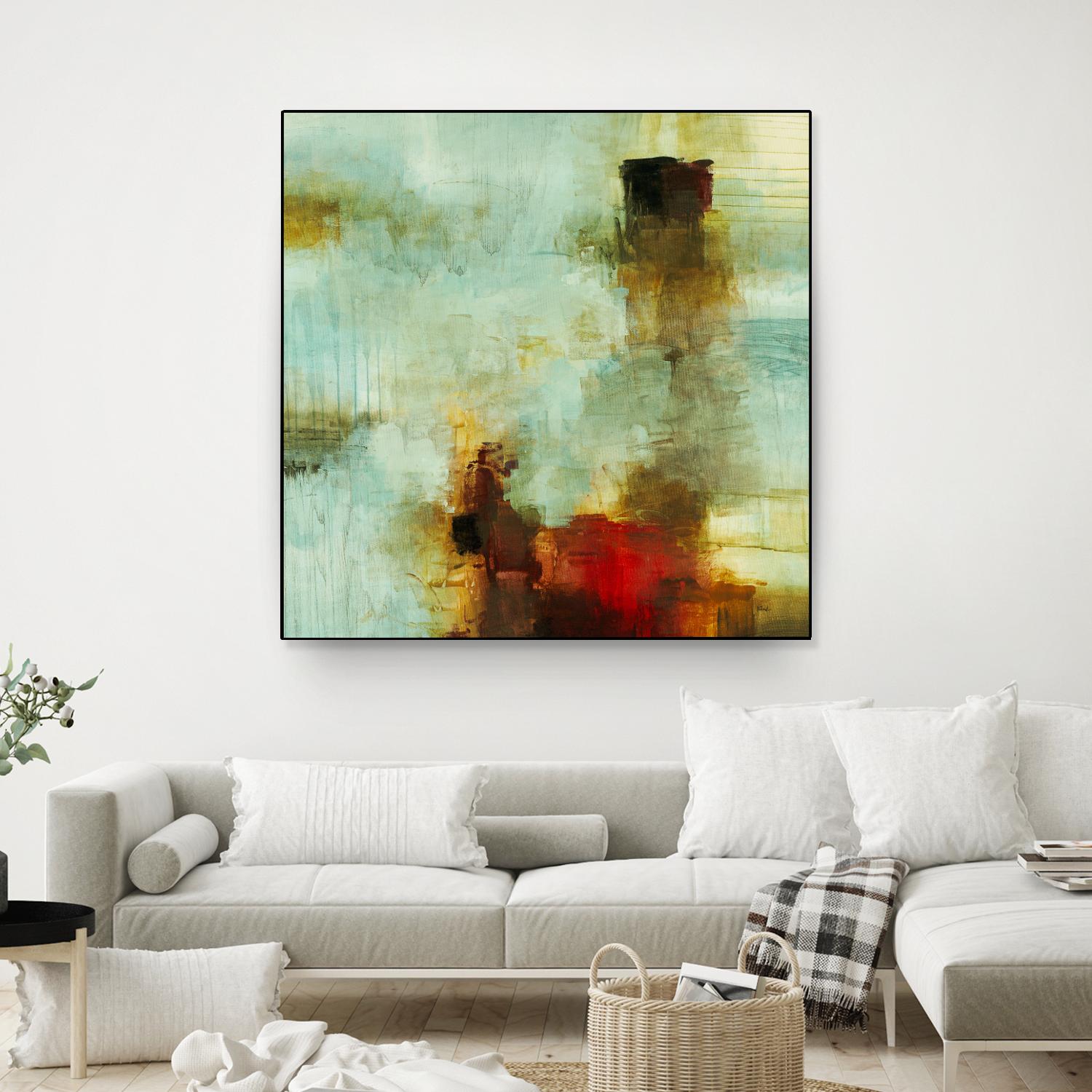 Blue Innocence I by Randy Hibberd on GIANT ART - red abstract