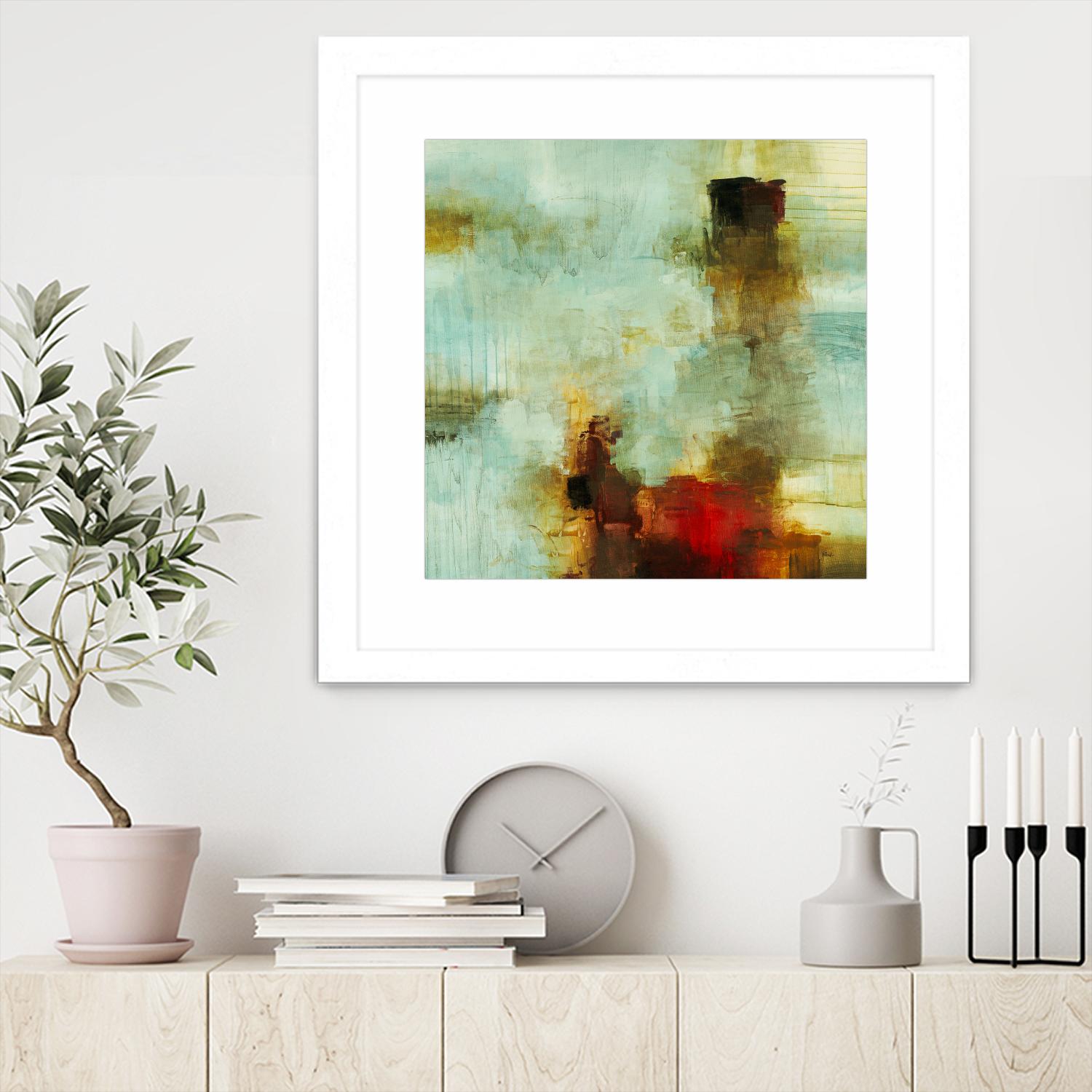 Blue Innocence I by Randy Hibberd on GIANT ART - red abstract