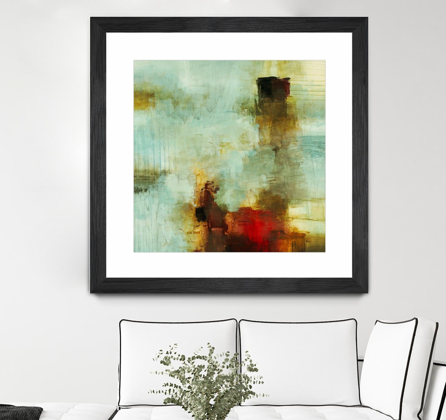 Blue Innocence I by Randy Hibberd on GIANT ART - red abstract