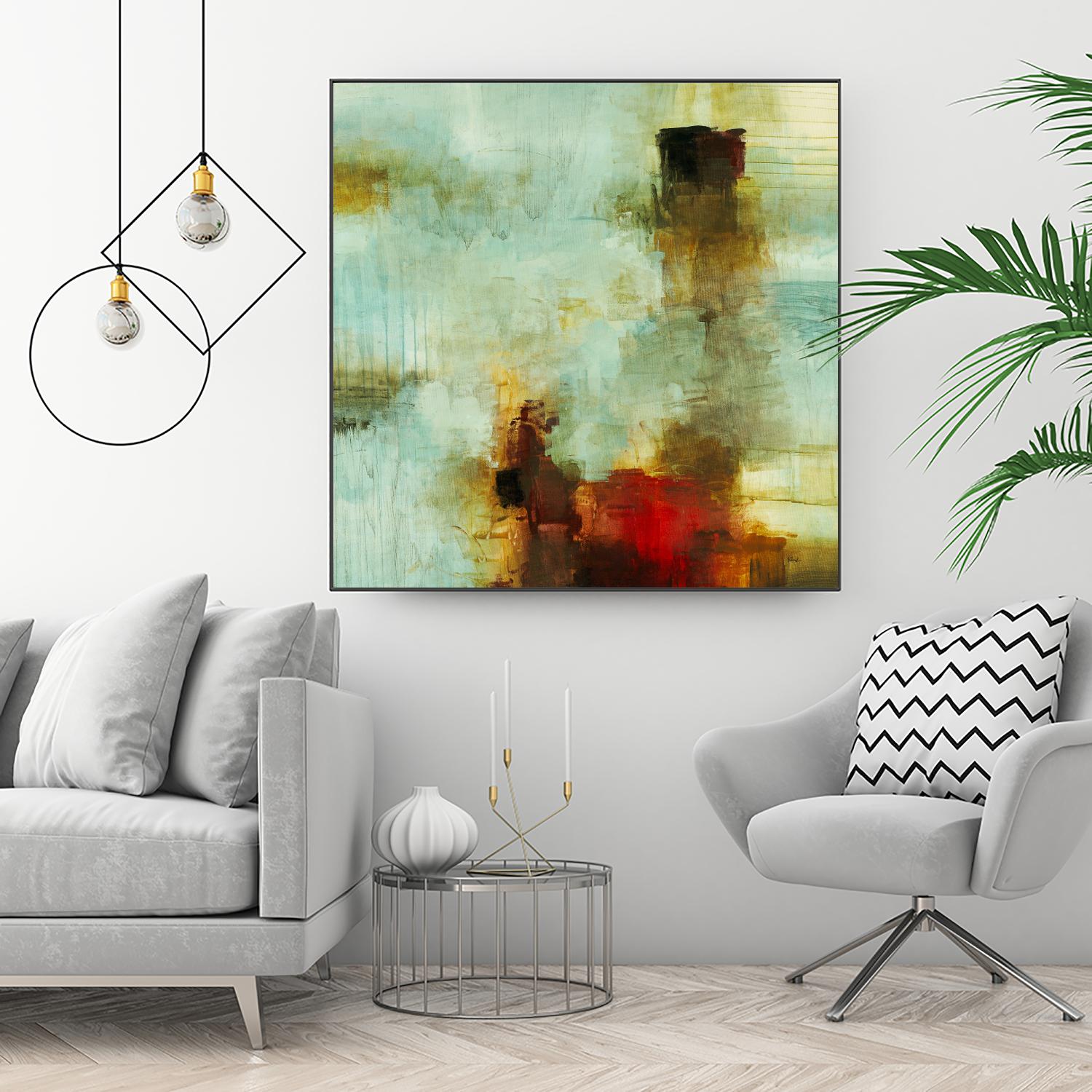 Blue Innocence I by Randy Hibberd on GIANT ART - red abstract