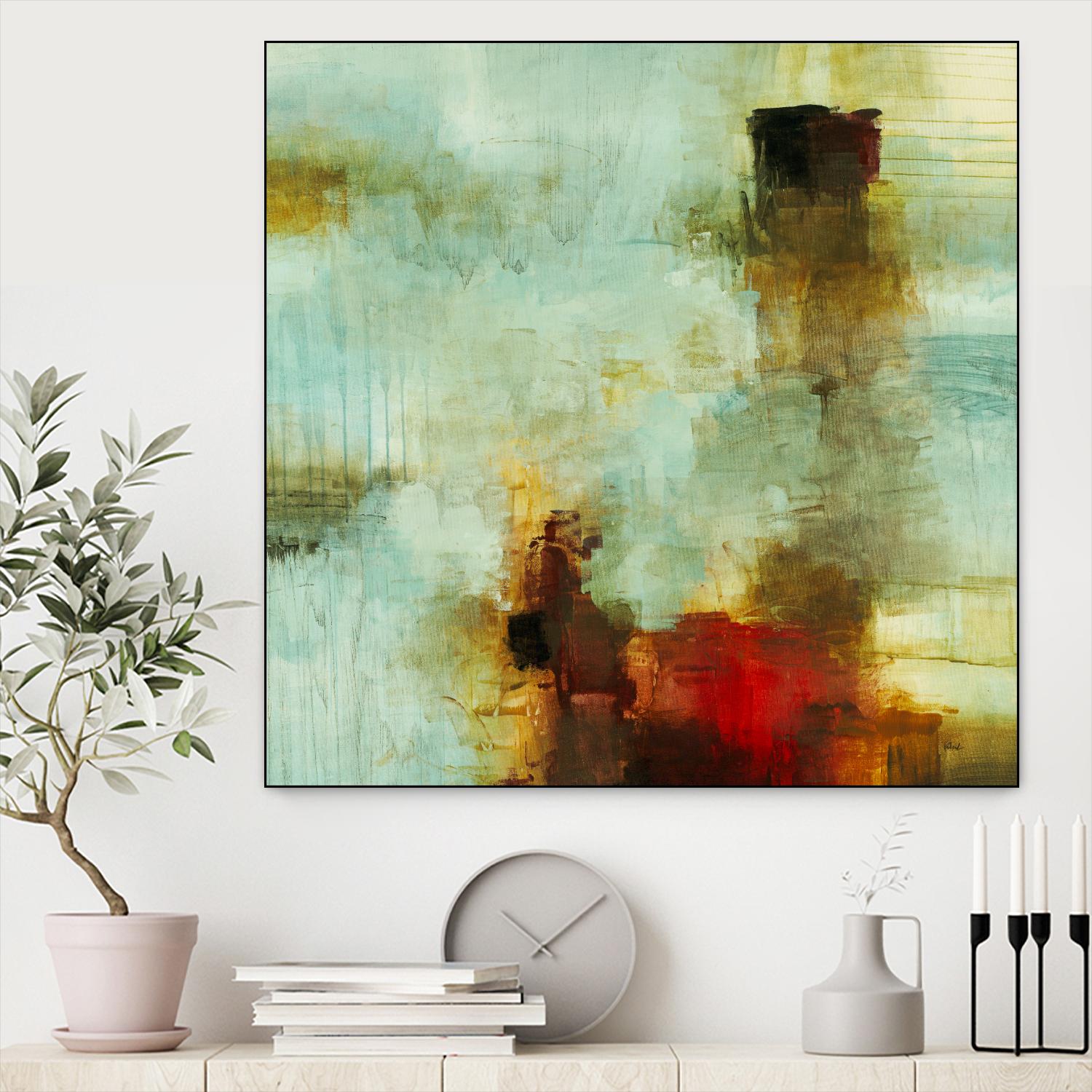 Blue Innocence I by Randy Hibberd on GIANT ART - red abstract