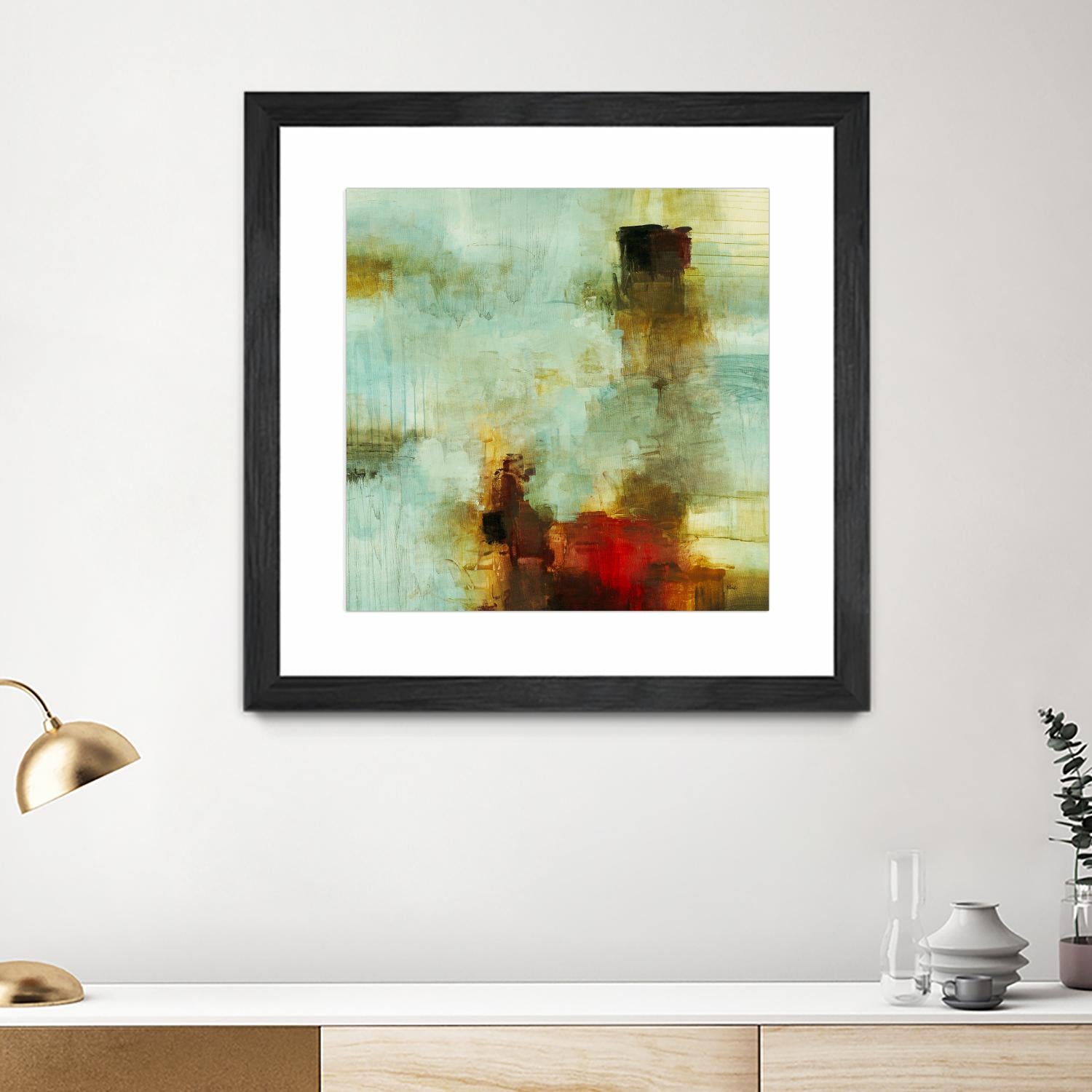 Blue Innocence I by Randy Hibberd on GIANT ART - red abstract