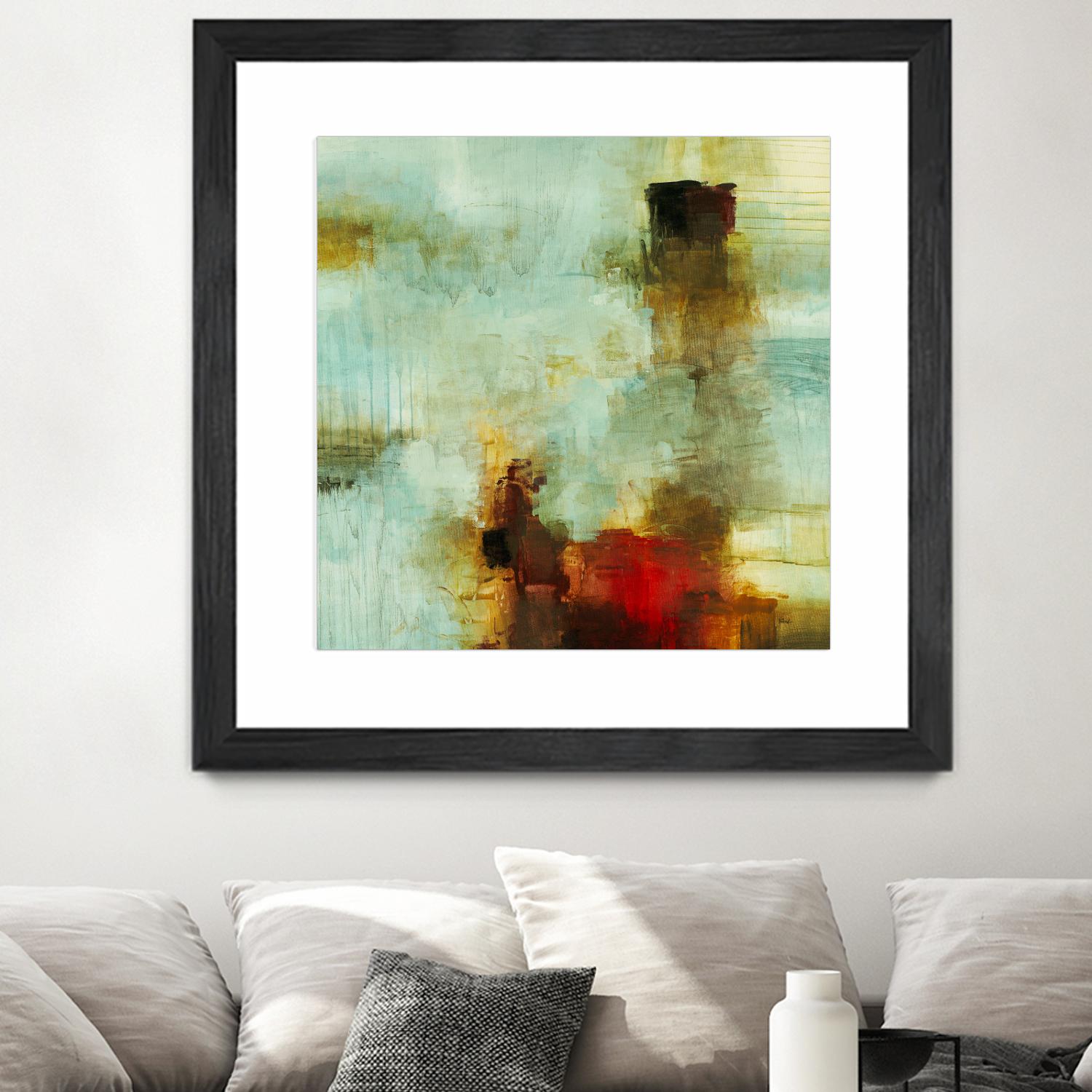 Blue Innocence I by Randy Hibberd on GIANT ART - red abstract