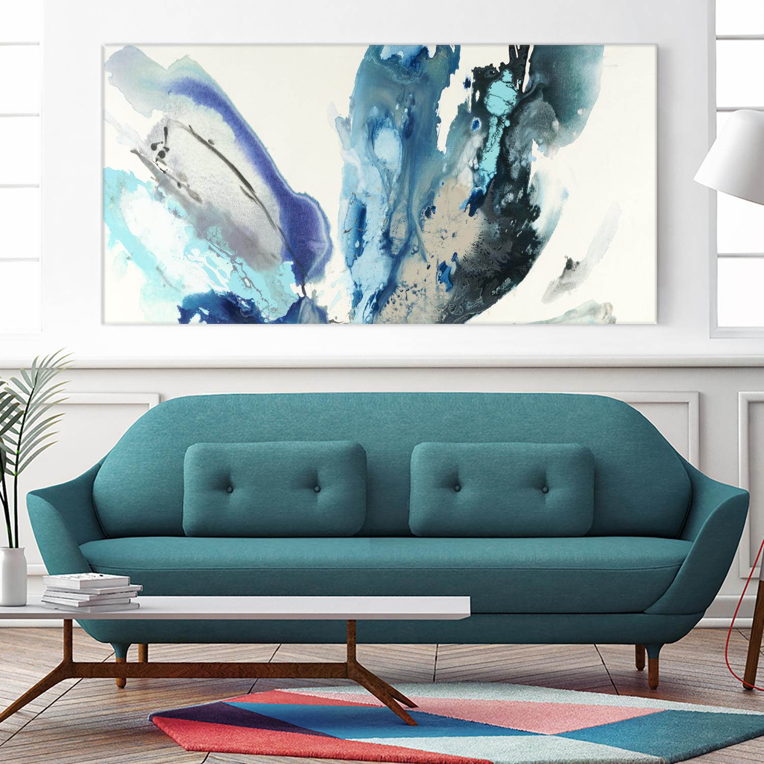 Flower Explosion I by Randy Hibberd on GIANT ART - purple abstract