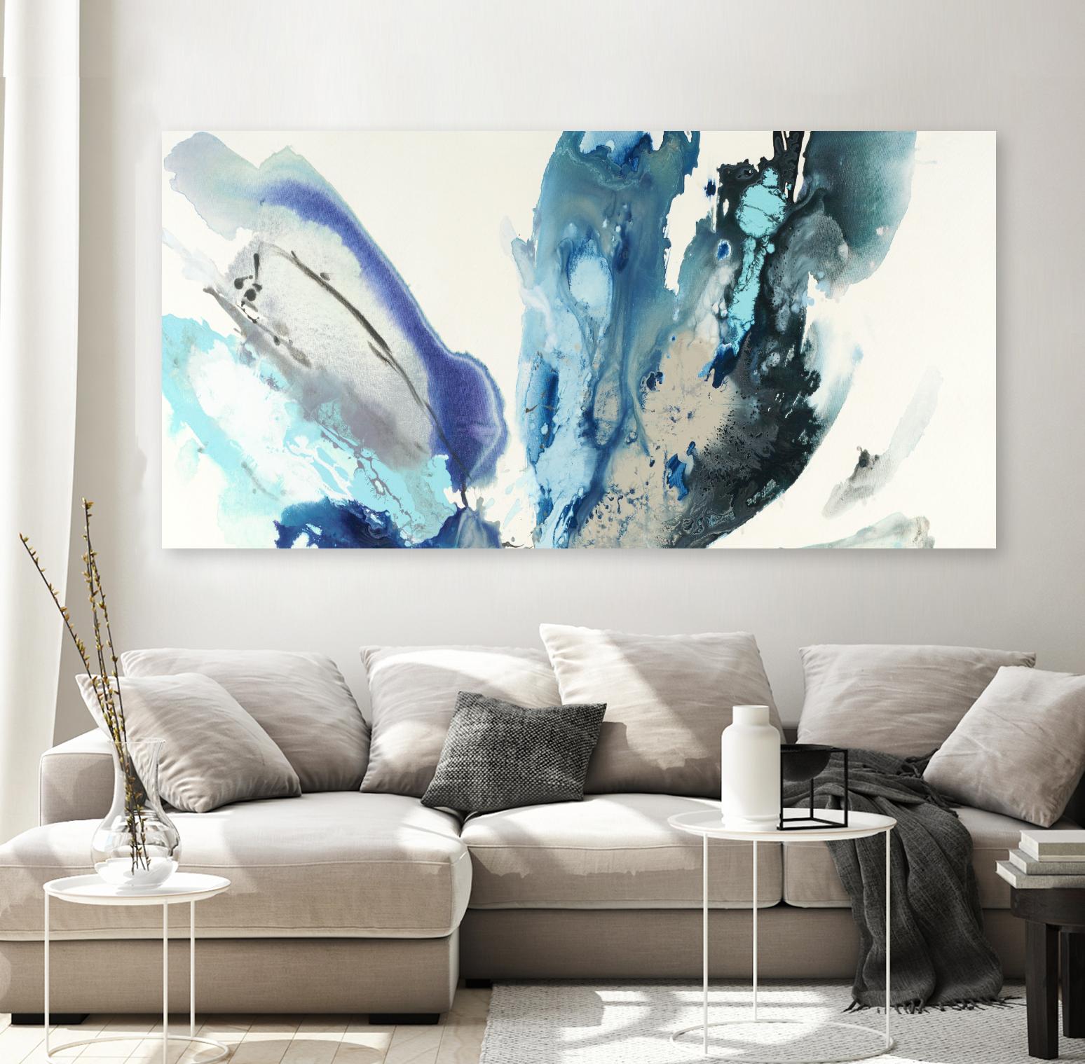 Flower Explosion I by Randy Hibberd on GIANT ART - purple abstract