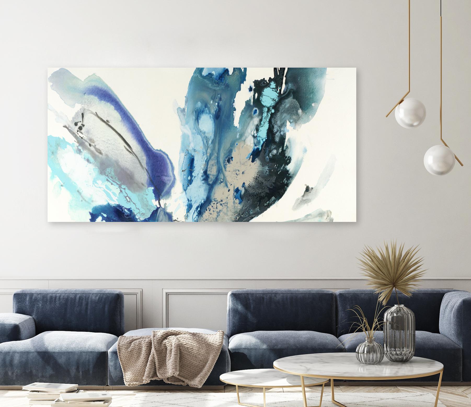 Flower Explosion I by Randy Hibberd on GIANT ART - purple abstract