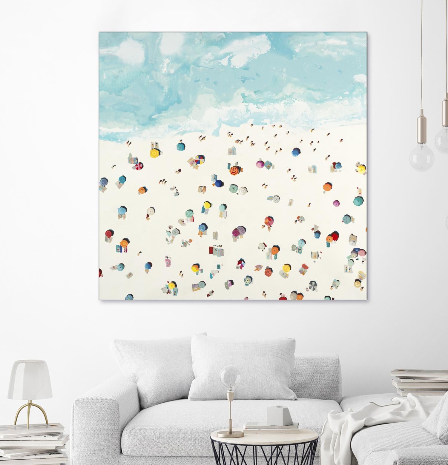 Beach Days by Randy Hibberd on GIANT ART - beige sea scene areal view