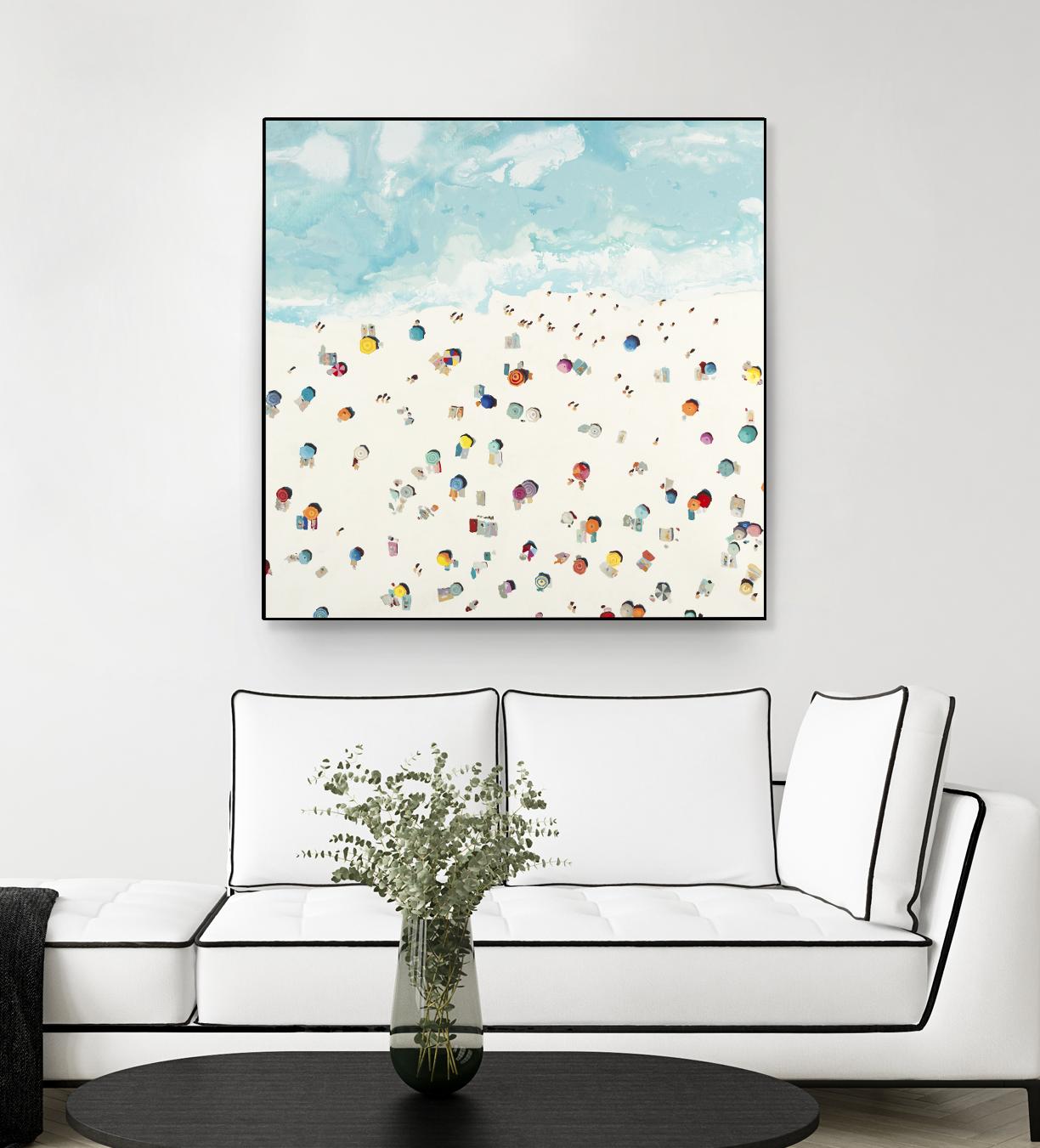 Beach Days by Randy Hibberd on GIANT ART - beige sea scene areal view