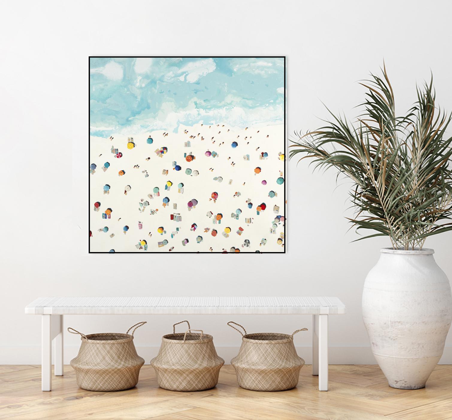 Beach Days by Randy Hibberd on GIANT ART - beige sea scene areal view
