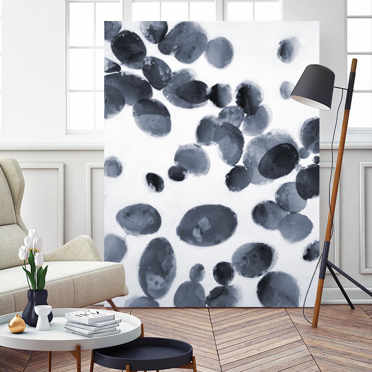 The Next Wave by Liz Jardine on GIANT ART - grays organic shapes