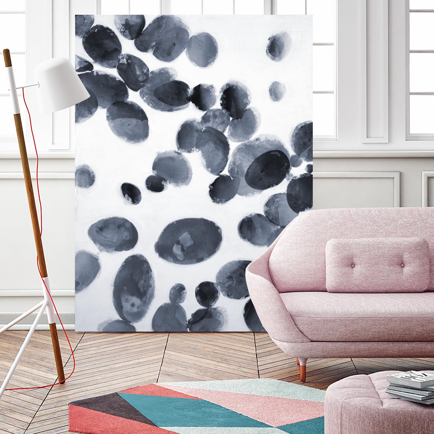 The Next Wave by Liz Jardine on GIANT ART - grays organic shapes