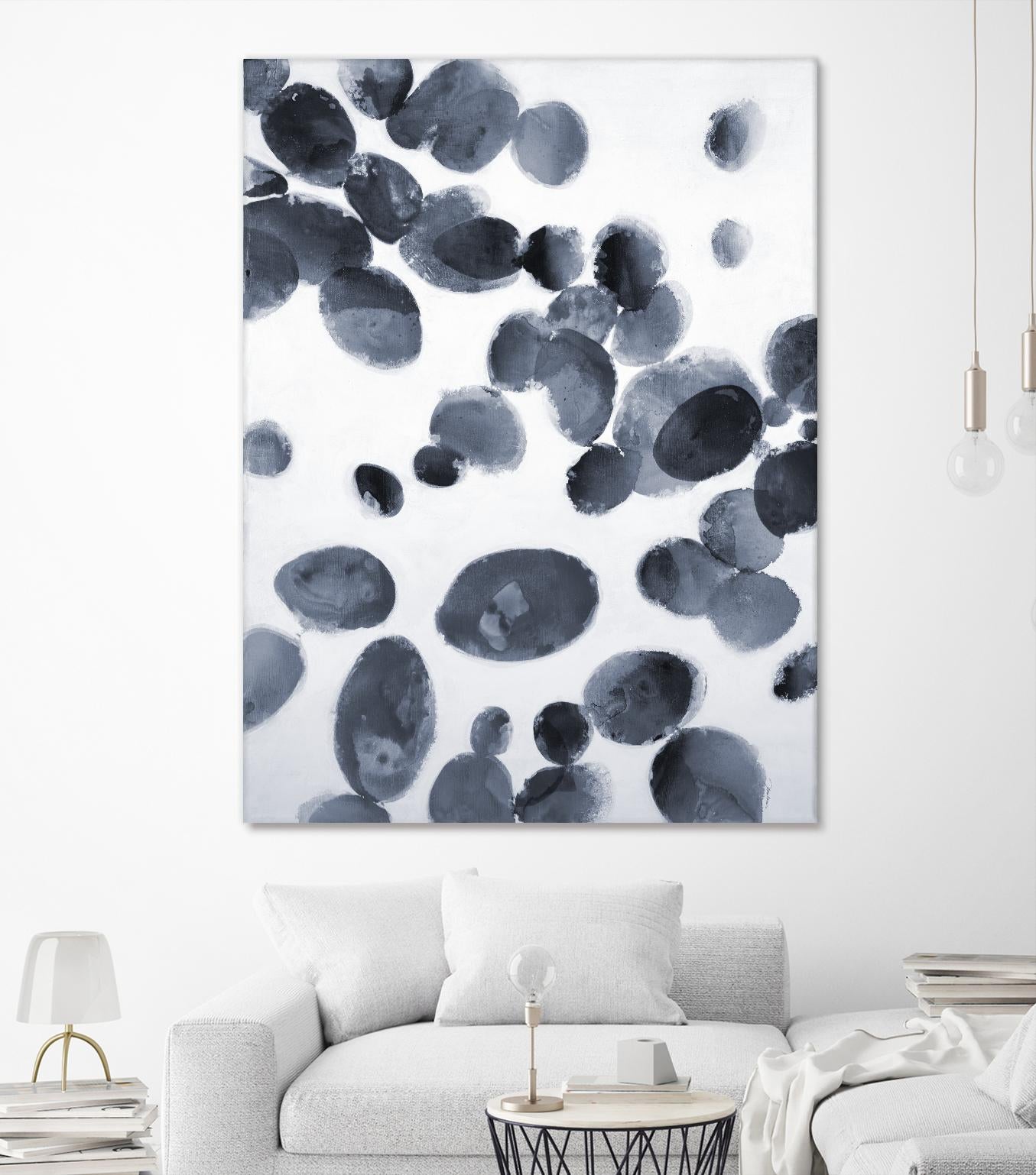 The Next Wave by Liz Jardine on GIANT ART - grays organic shapes