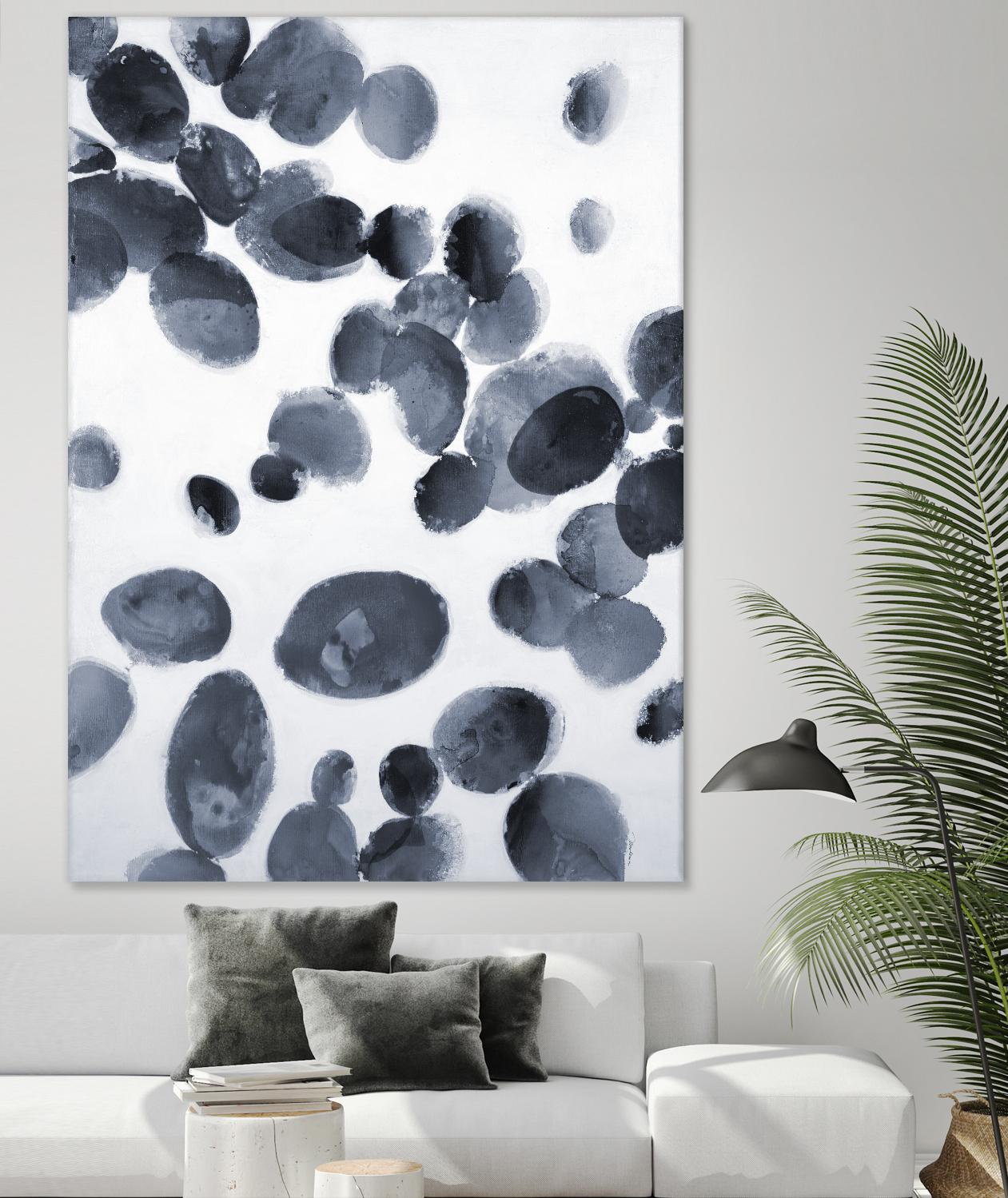 The Next Wave by Liz Jardine on GIANT ART - grays organic shapes