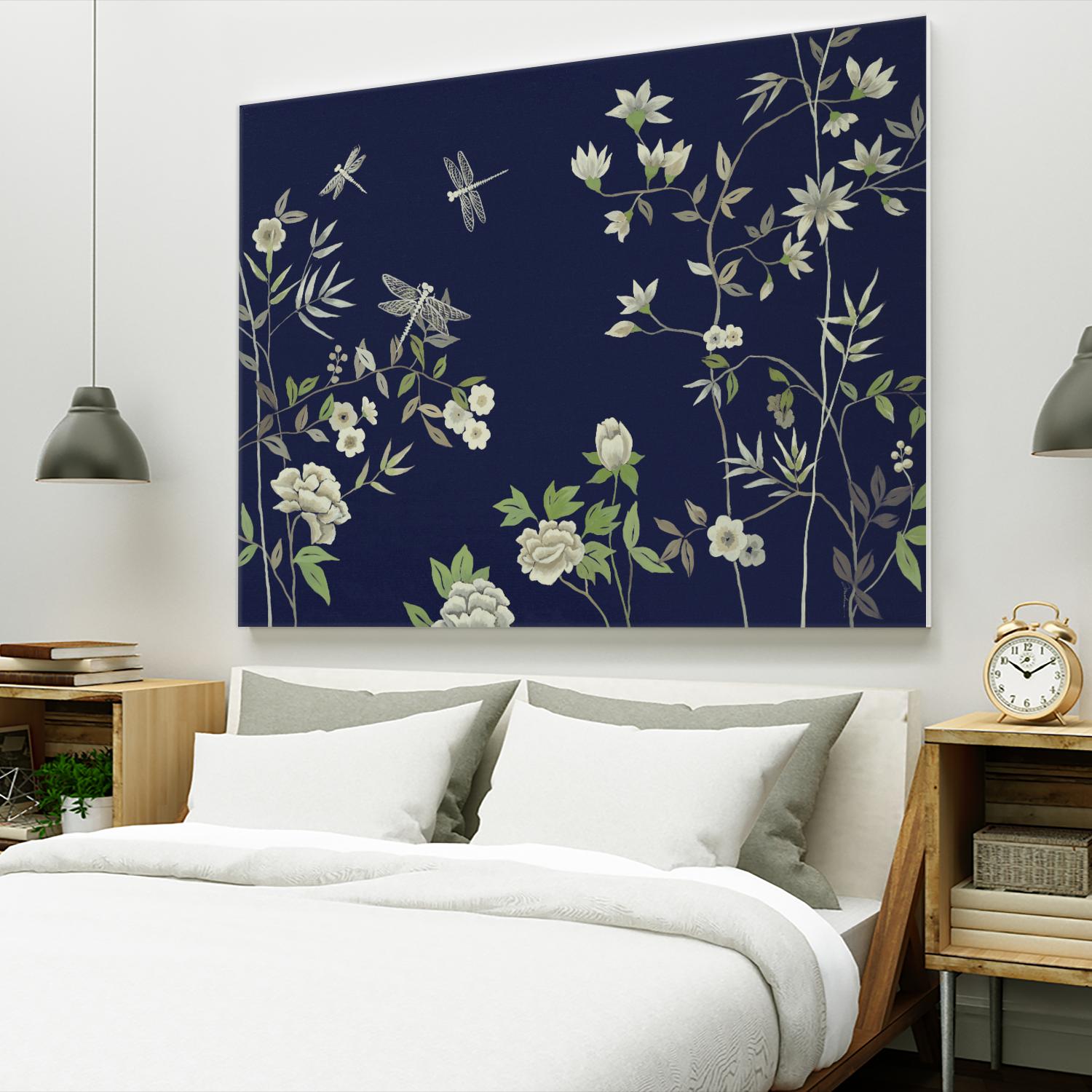 Silken Treasure II V6 by Liz Jardine on GIANT ART - blues florals