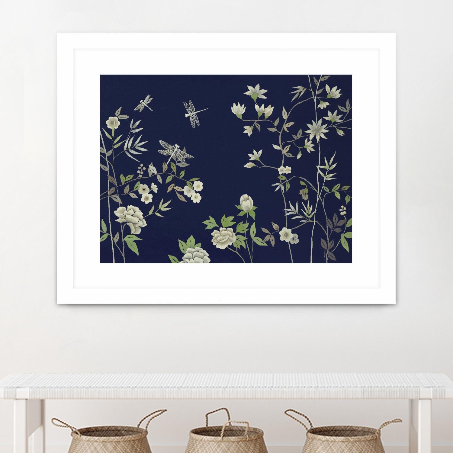 Silken Treasure II V6 by Liz Jardine on GIANT ART - blues florals