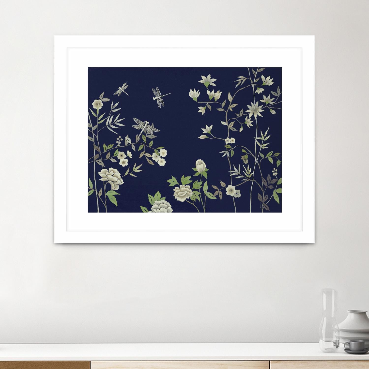 Silken Treasure II V6 by Liz Jardine on GIANT ART - blues florals