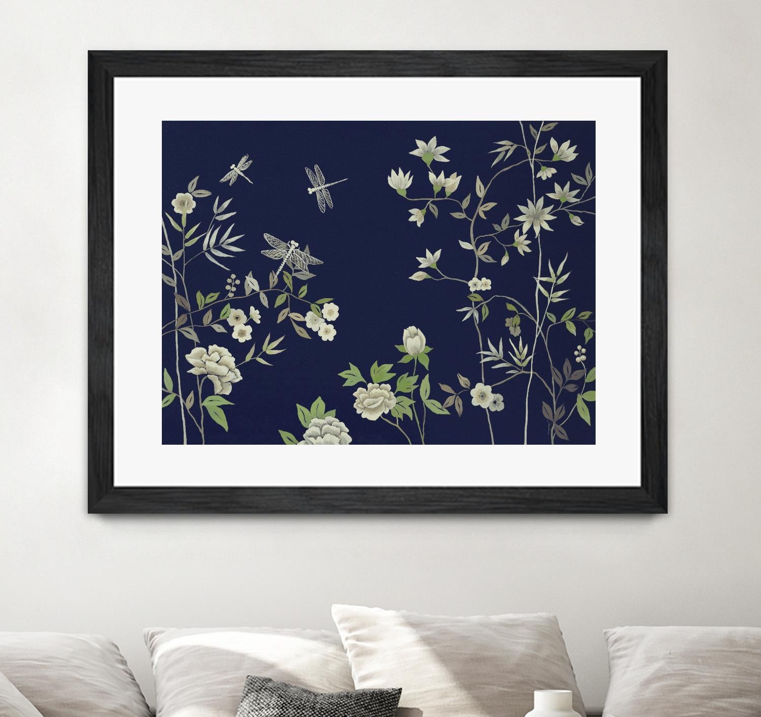 Silken Treasure II V6 by Liz Jardine on GIANT ART - blues florals