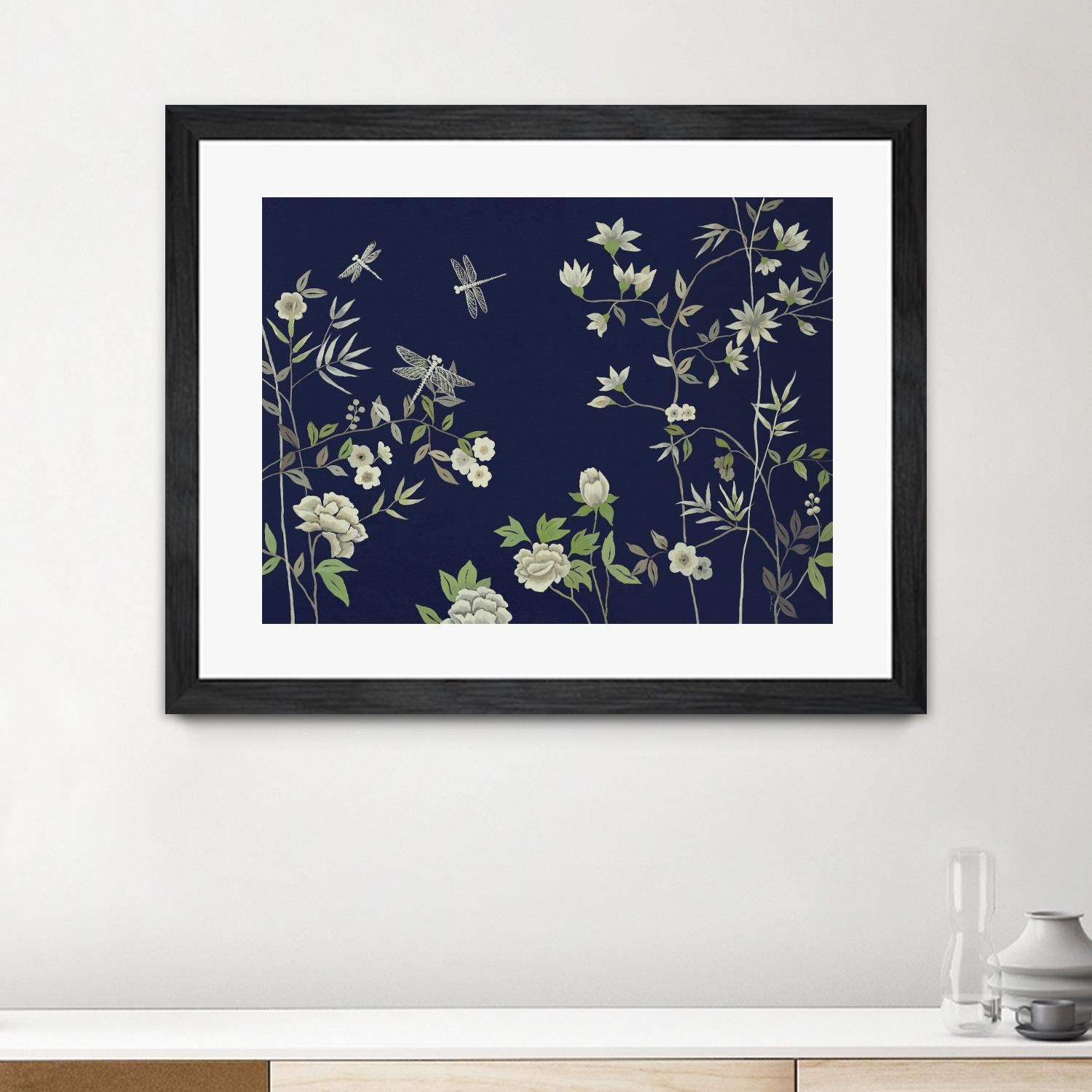 Silken Treasure II V6 by Liz Jardine on GIANT ART - blues florals