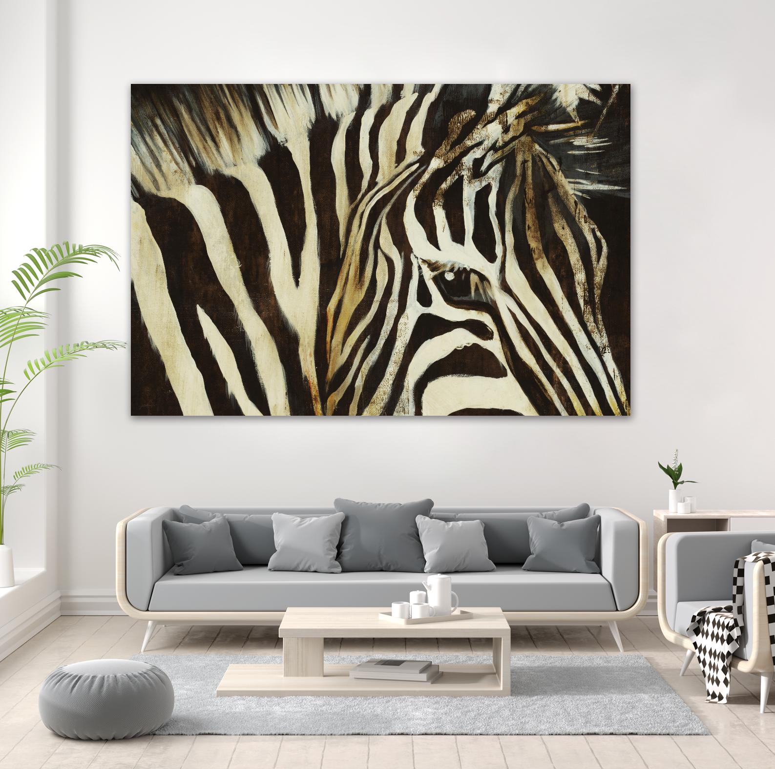 Striped Pajamas by Liz Jardine on GIANT ART - brown animals
