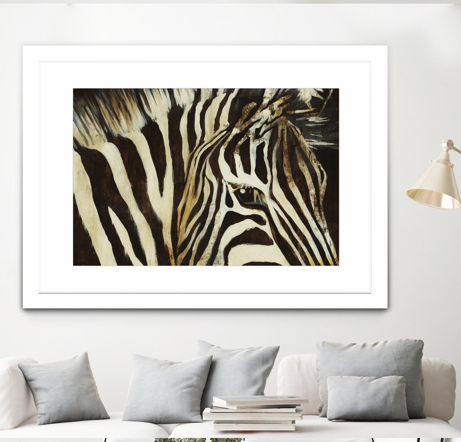 Striped Pajamas by Liz Jardine on GIANT ART - brown animals
