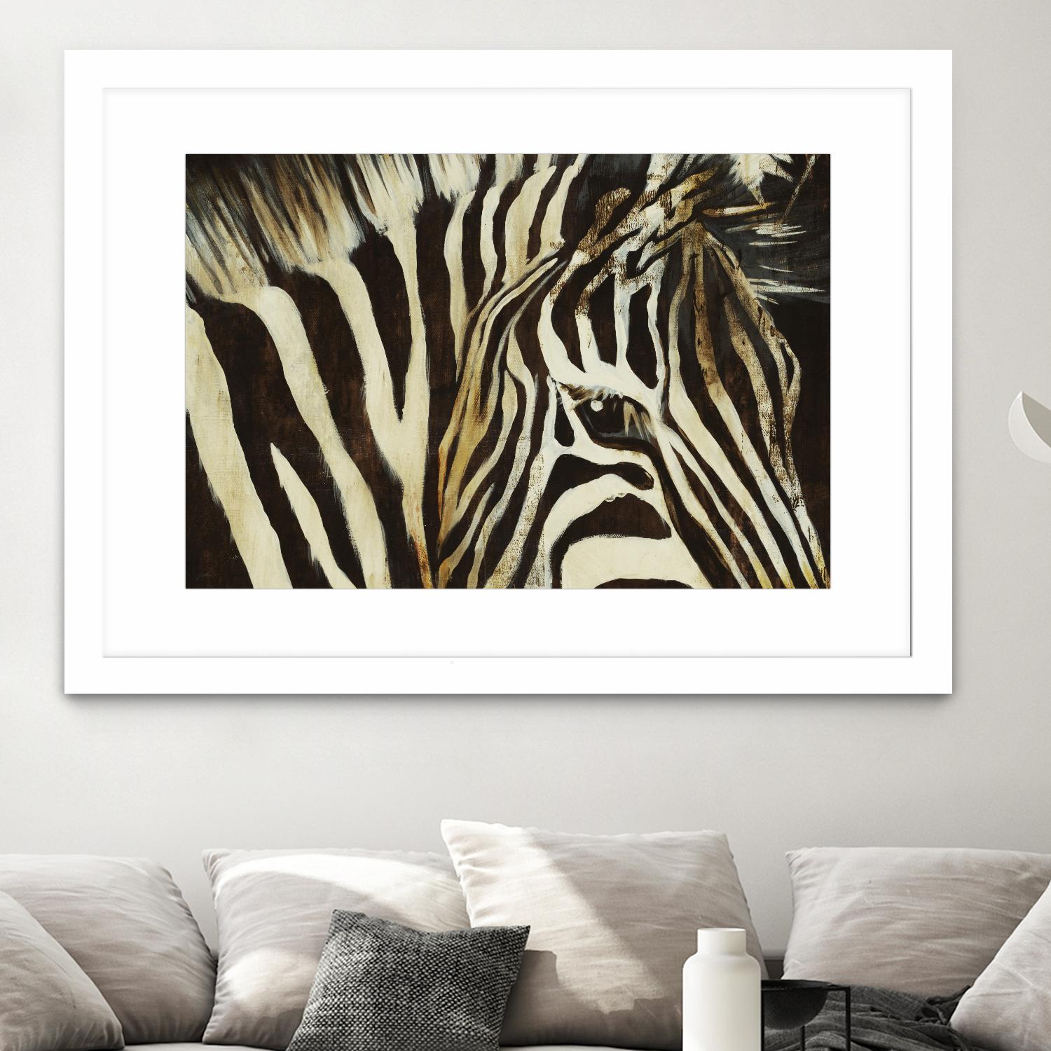 Striped Pajamas by Liz Jardine on GIANT ART - brown animals