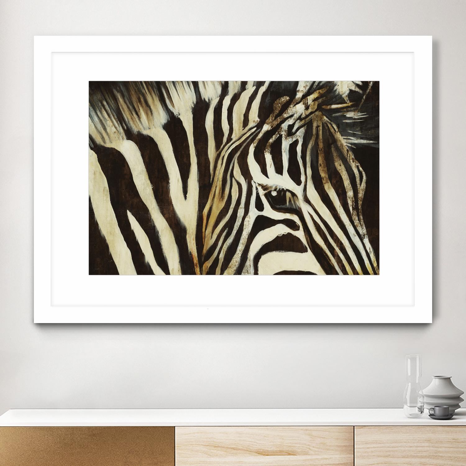 Striped Pajamas by Liz Jardine on GIANT ART - brown animals