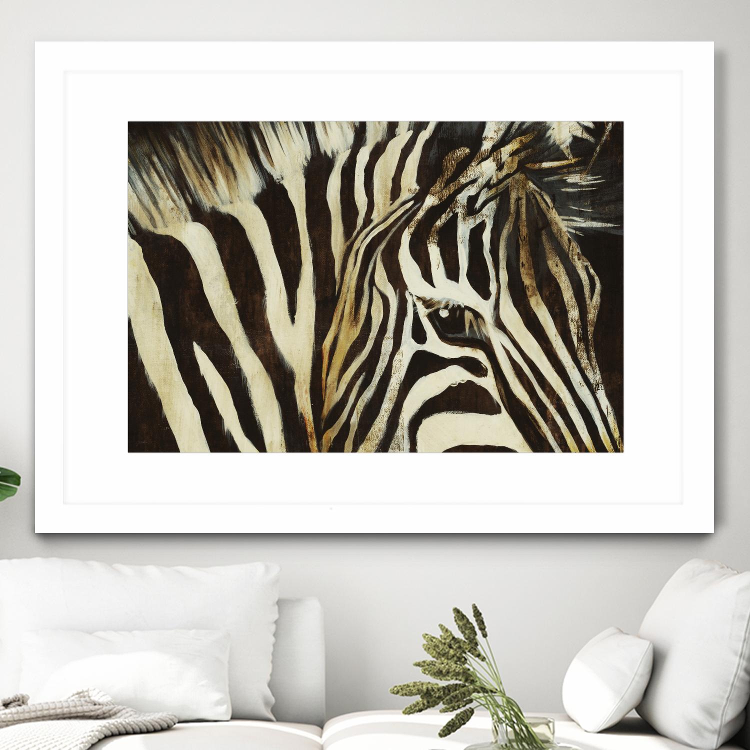 Striped Pajamas by Liz Jardine on GIANT ART - brown animals