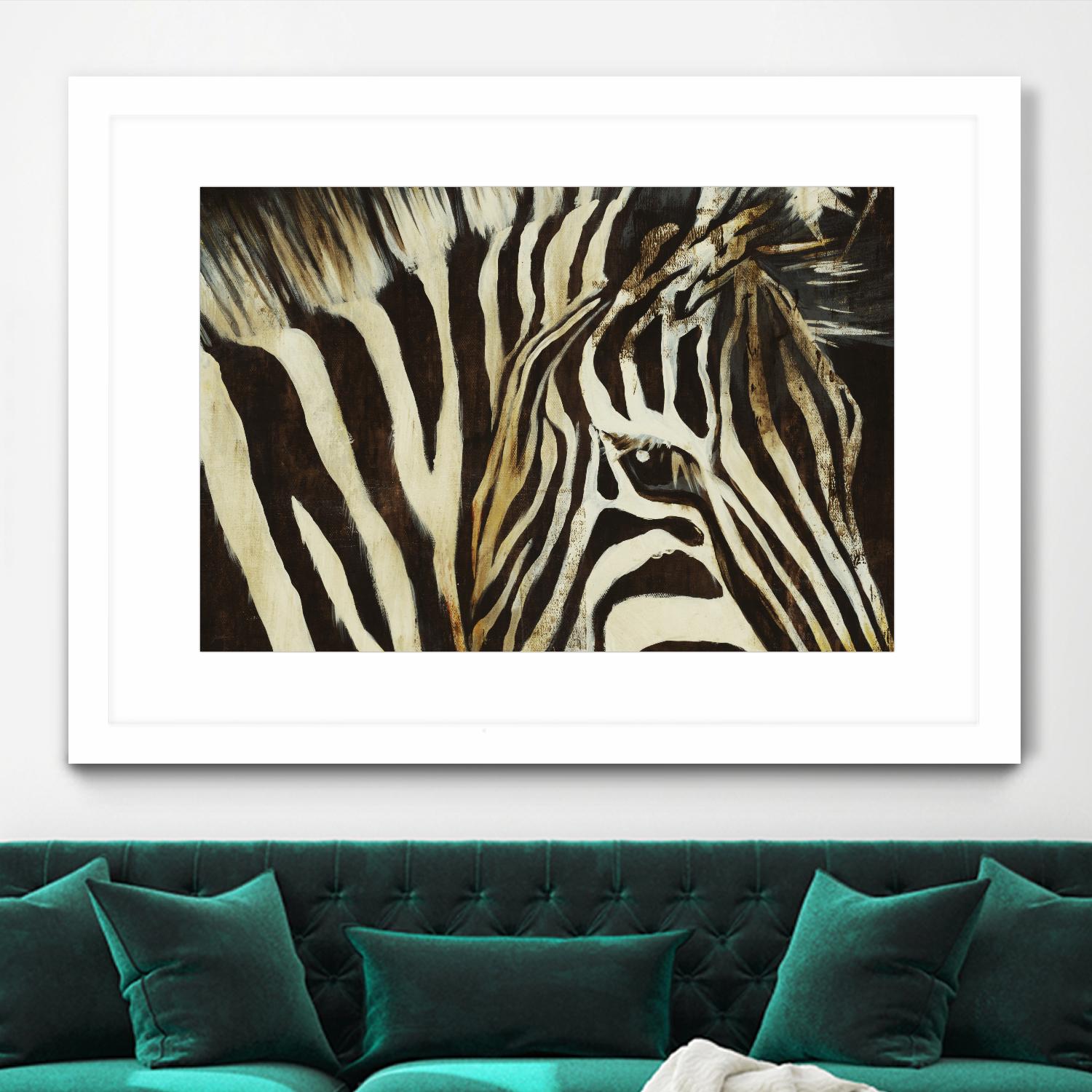 Striped Pajamas by Liz Jardine on GIANT ART - brown animals
