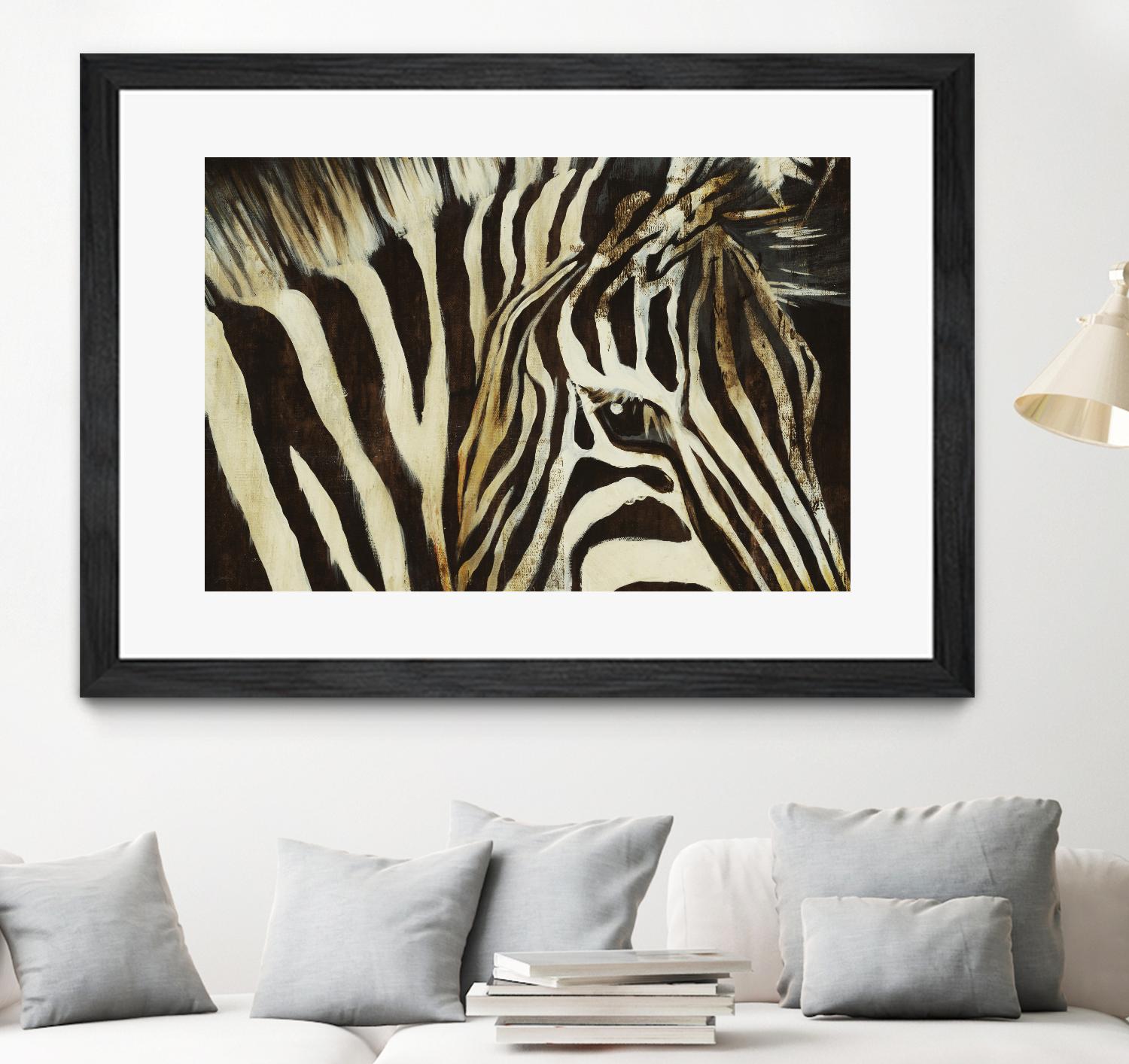 Striped Pajamas by Liz Jardine on GIANT ART - brown animals