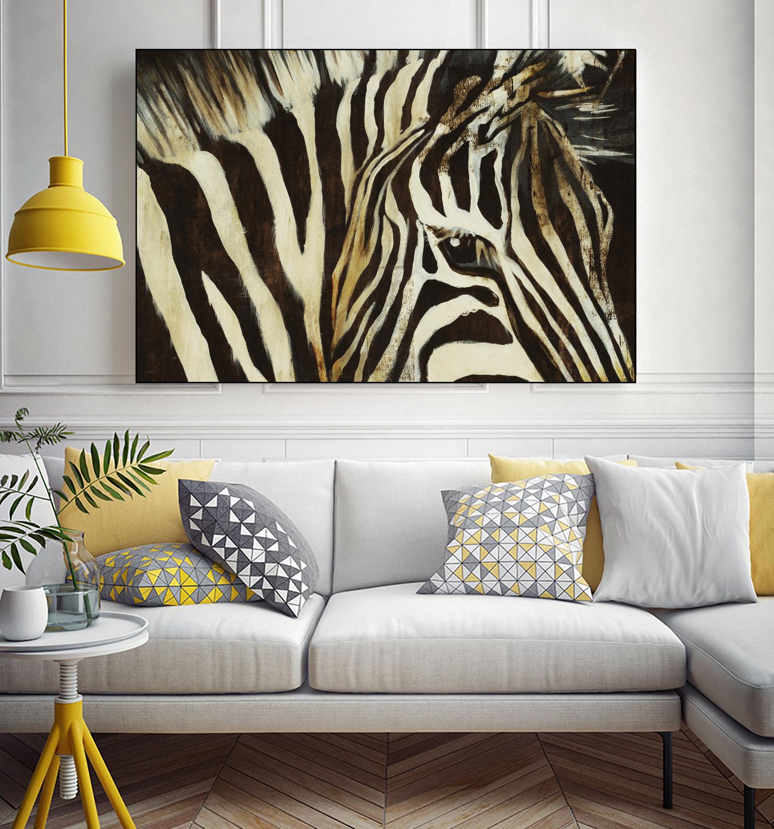 Striped Pajamas by Liz Jardine on GIANT ART - brown animals