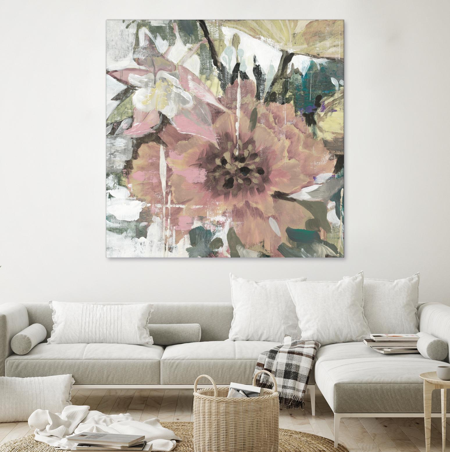 Simple Gifts V4 by Liz Jardine on GIANT ART - pinks florals
